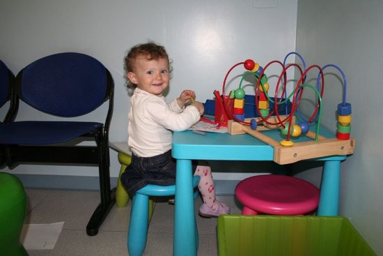 area giochi per bambini nello studio del Dott. Olivi