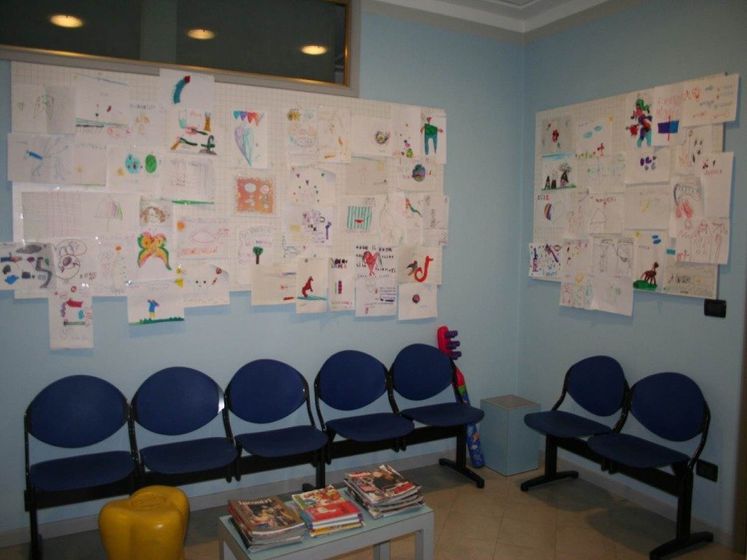 Sala di attesa per bambini nello studio del Dott. Olivi