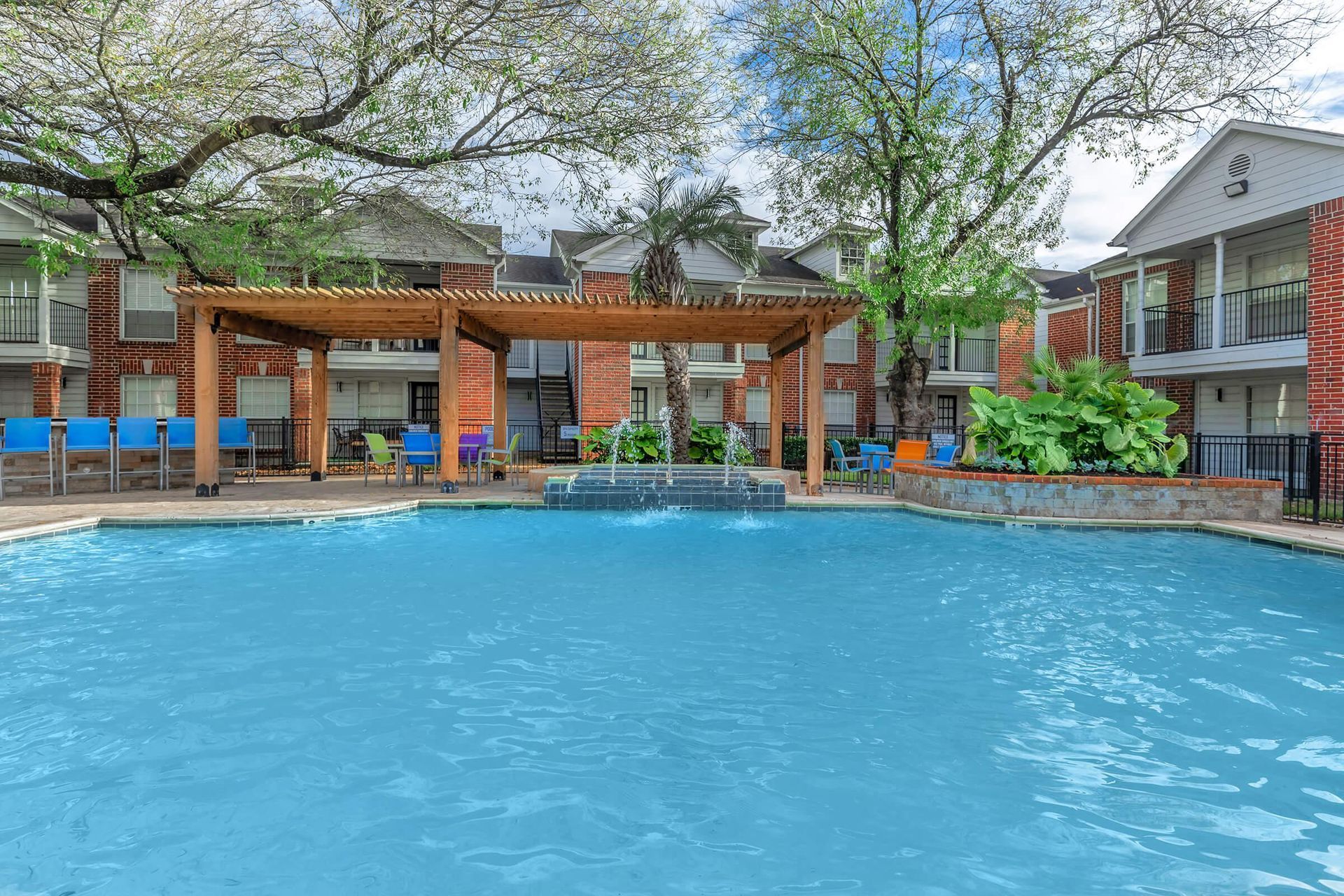 A swimming pool area at The Vanderbilt.