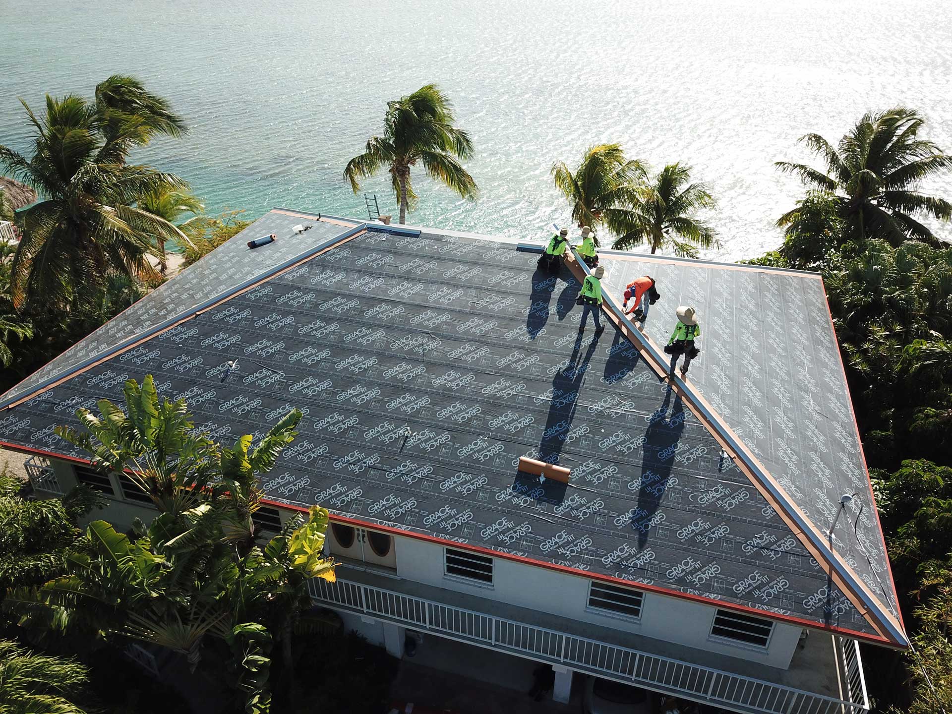 Workers on the Roof — Key Largo, FL — Keys Roofing, Inc