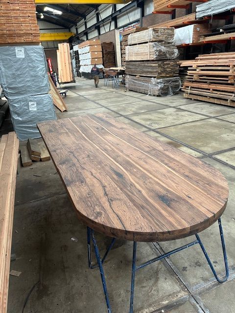 Maatwerk tafel voor woonkeuken