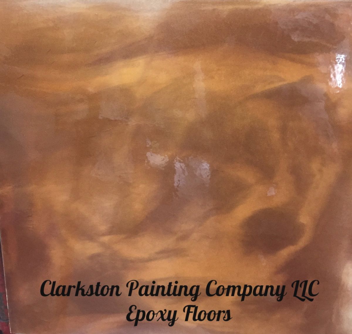 A sign for clarkston painting company llc epoxy floors