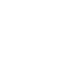A house with a roof and two windows is in a circle.
