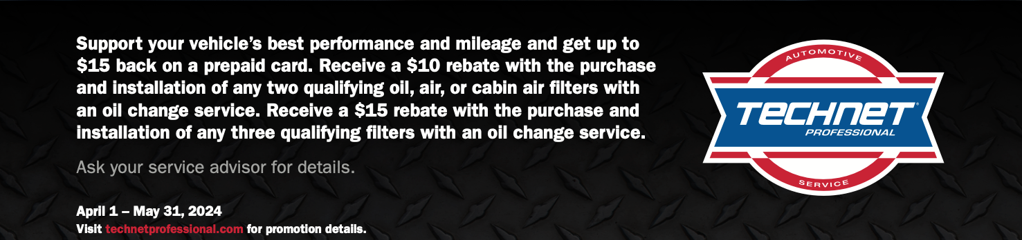 Technet Filter Promo | Airpark Auto Pros