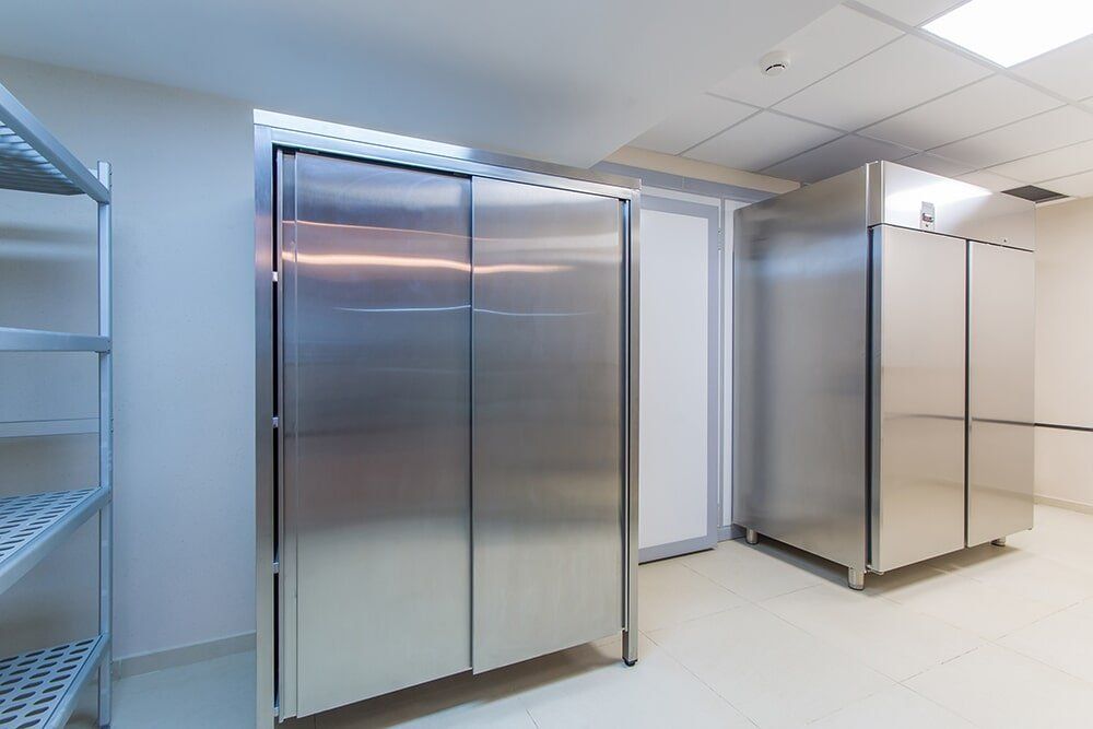 Large commercial refrigerators in a restaurant kitchen in Coffs Harbour
