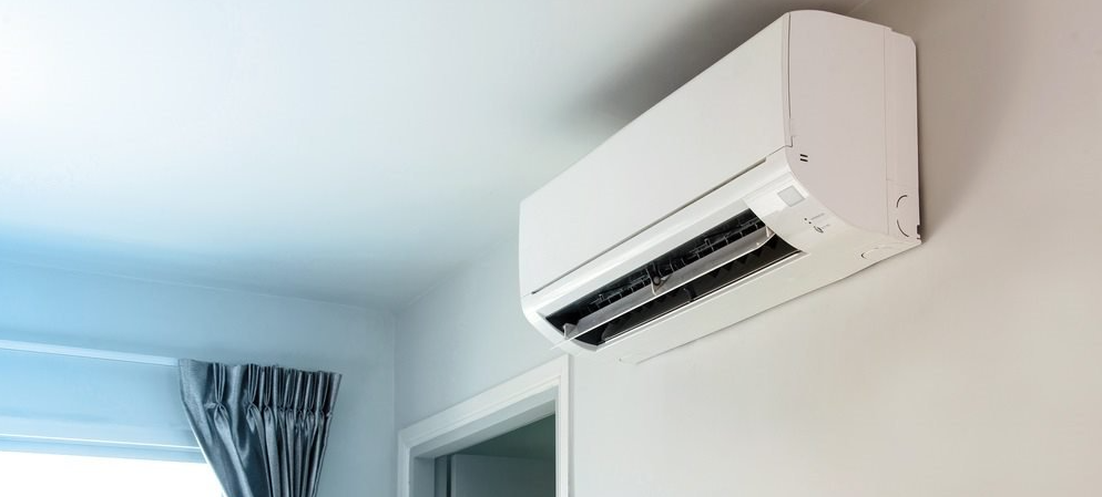 split system air conditioner mounted on wall
