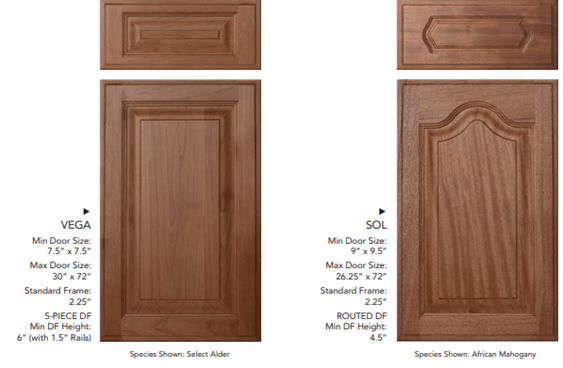 Wood Residential Cabinet Doors — Vega and Sol door in Banning, CA