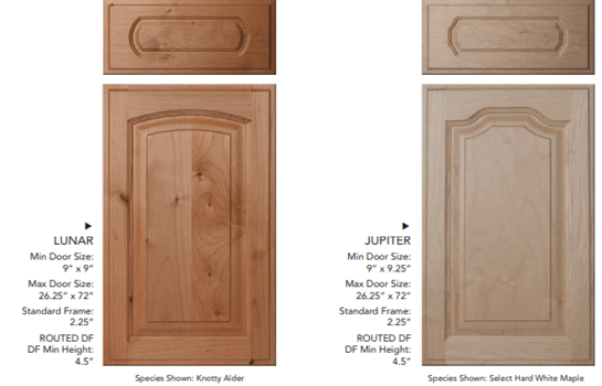 Cabinets — Lunar and Jupiter door in Banning, CA