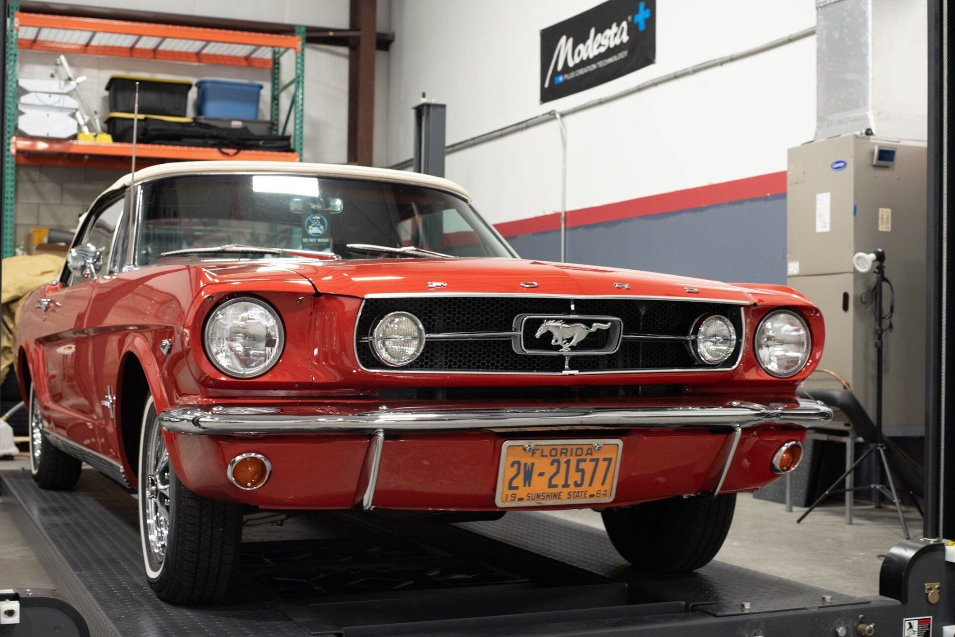 1964 and a half Ford Mustang restoration detail