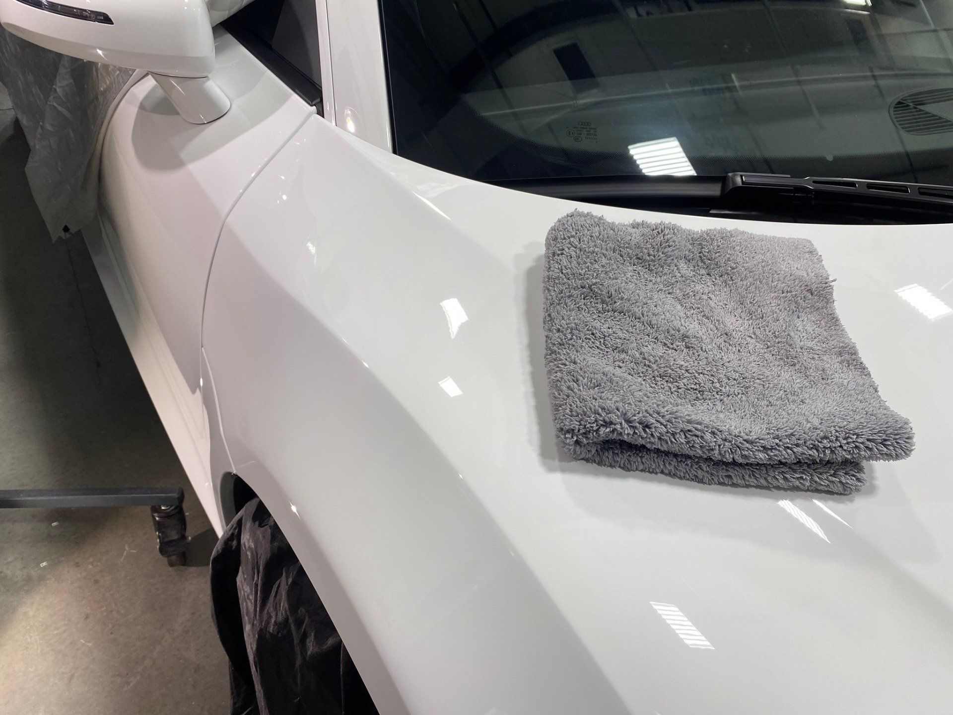 2009 Audi R8 V8 paint correction for a full restoration detail project Florida