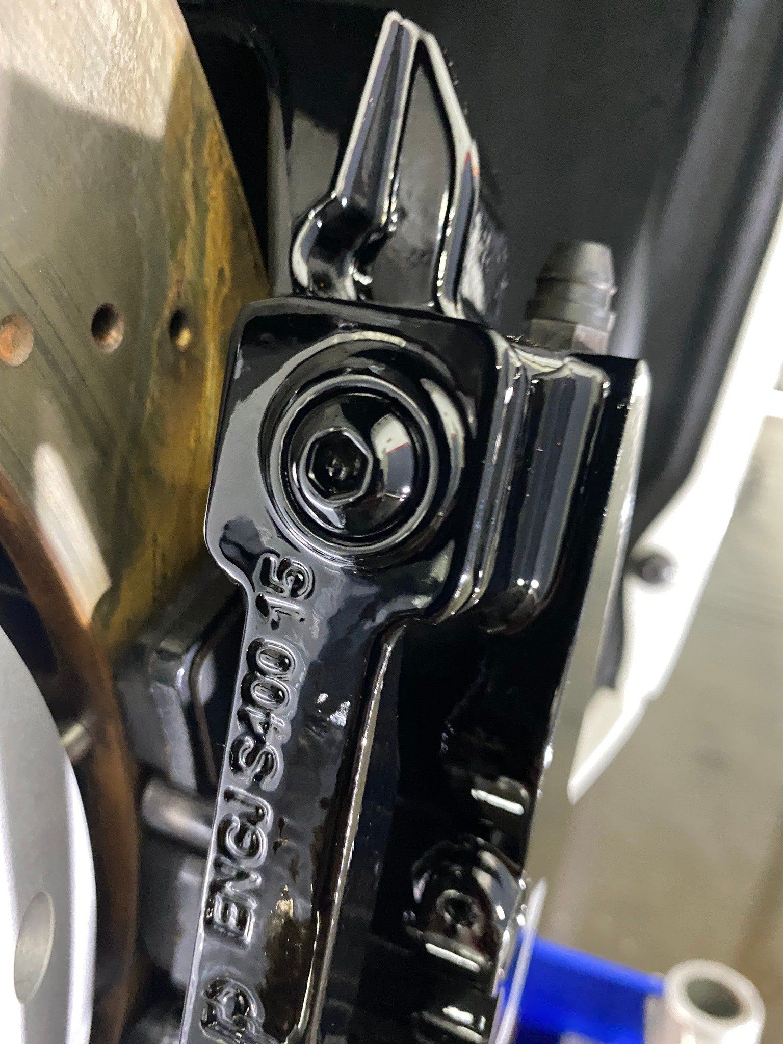 2009 Audi R8 V8 restoration detail of wheel well