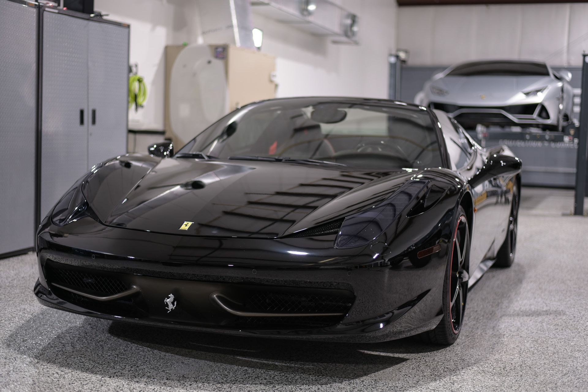 2014 Ferrari 458 Spider Paint Protection Film Removal, Wheels-off Detail  Interior Leather Clean, Paint Correction, PPF Application, Modesta BC-04 and BC-06 Orlando, Florida USA