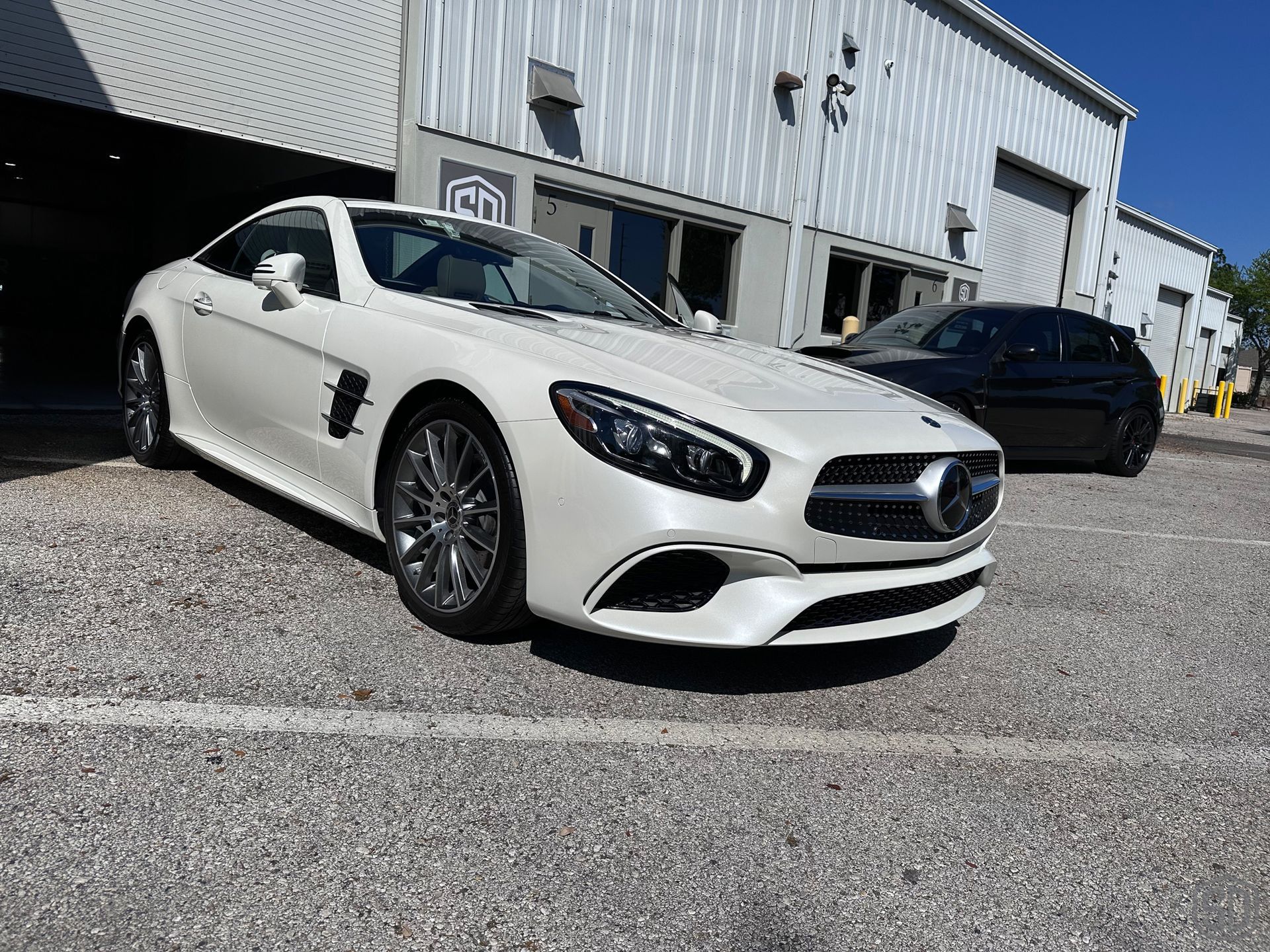 2016 Mercedes-Benz SL450 Restorative Detailing and Modesta BC-08 Ceramic Coating front end view Orlando, FL