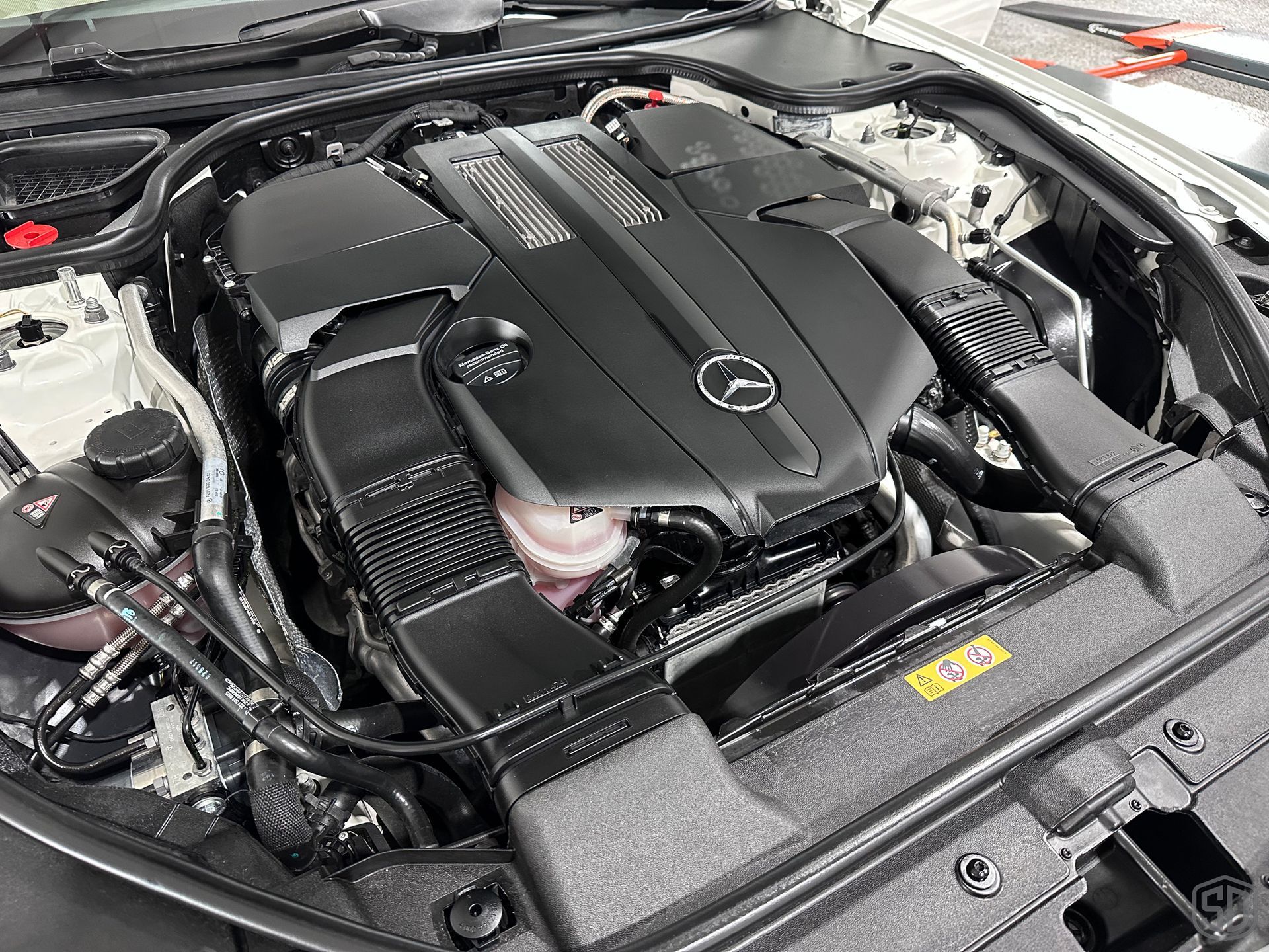 2016 Mercedes-Benz SL450 Restorative Detailing and Modesta BC-08 Ceramic Coating engine Florida