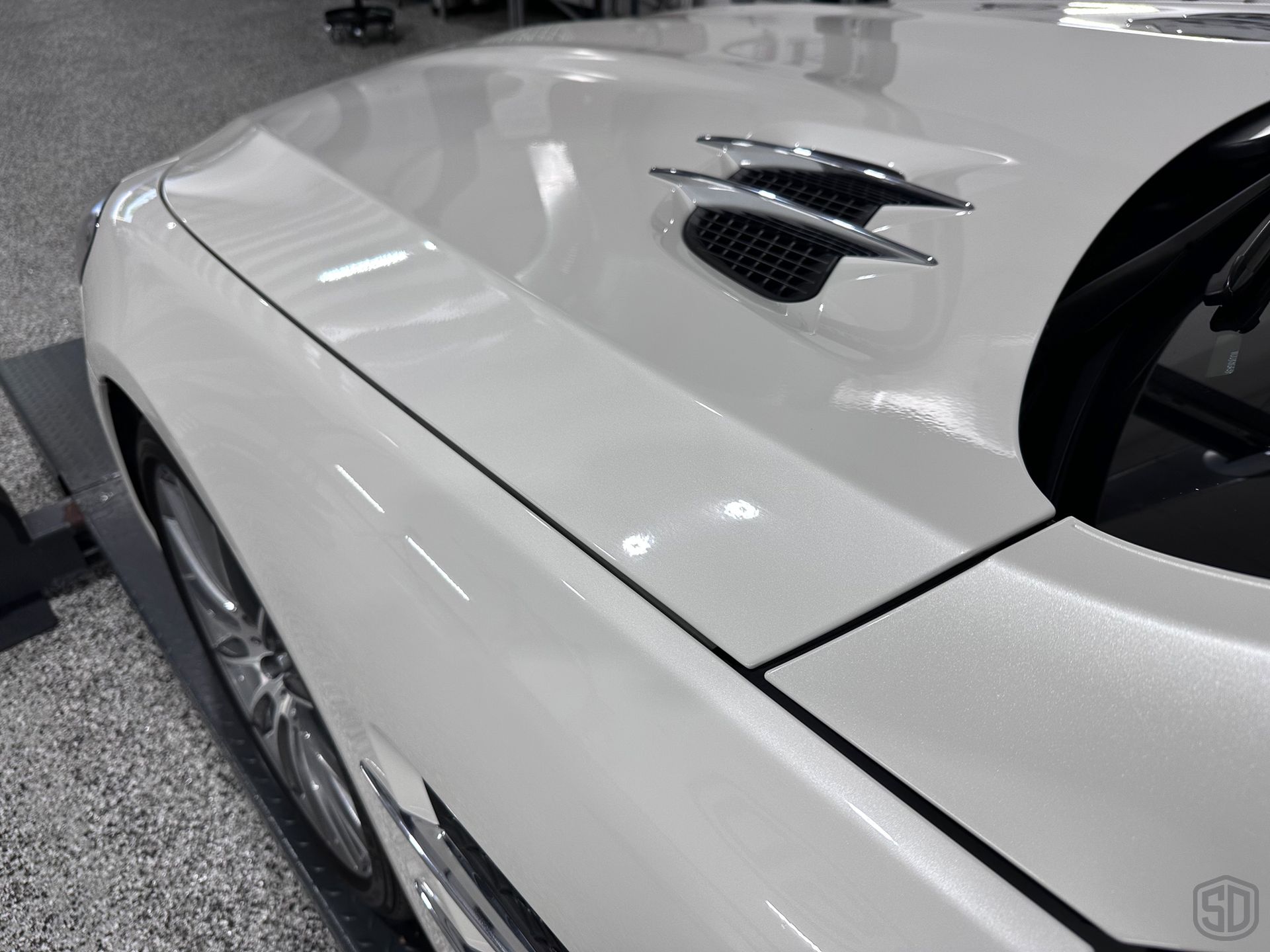 2016 Mercedes-Benz SL450 Restorative Detailing and Modesta BC-08 Ceramic Coating side panel Florida
