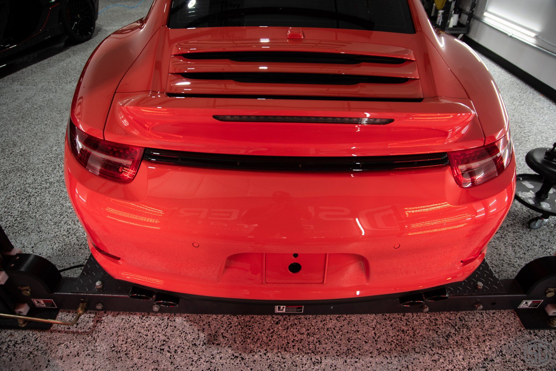 2016 Porsche 911 GTS Detailing, Paint Correction, Paint Chip Repair, Nano-Titanium Glass Coating, Paint Protection Film rear view Orlando, FL