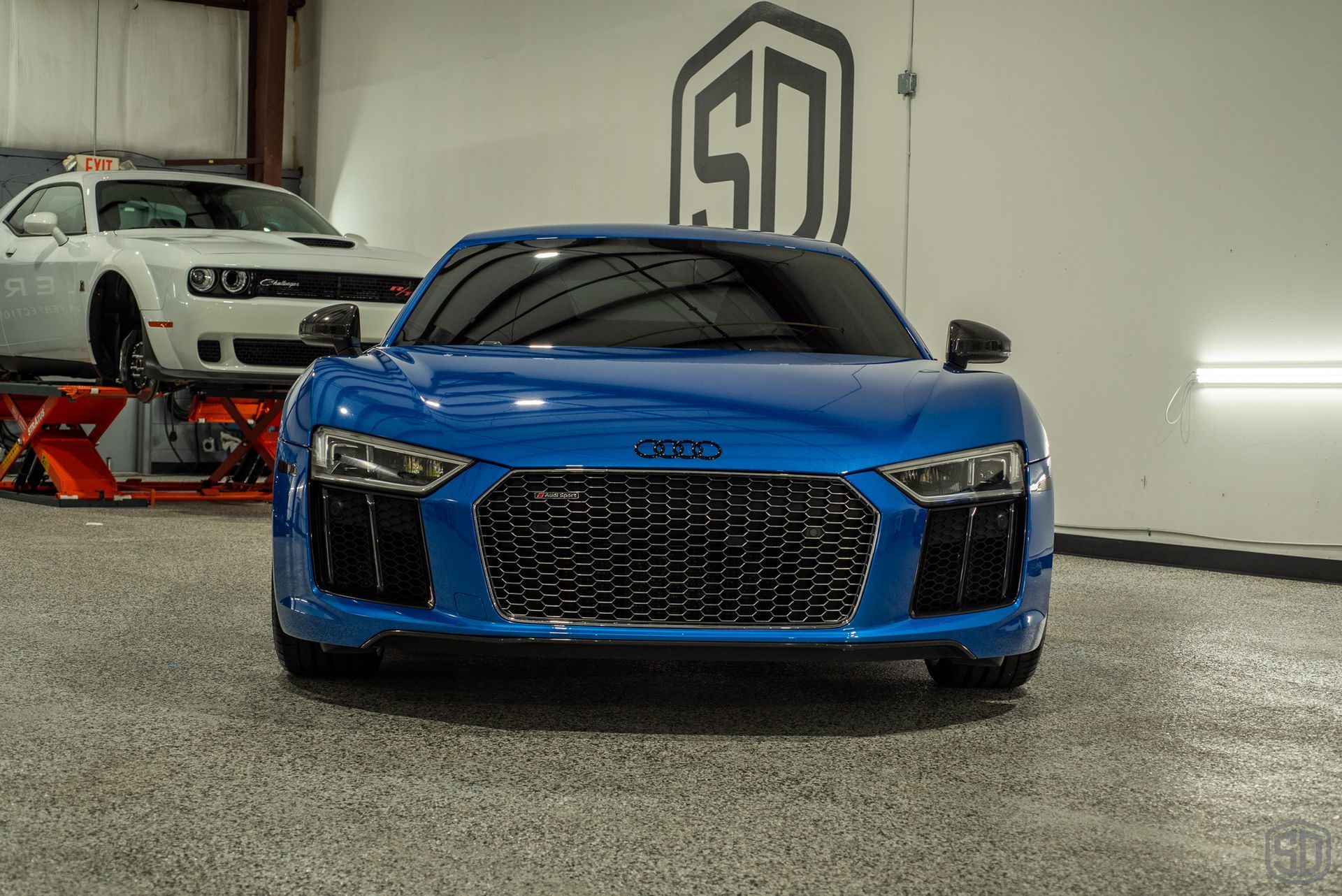 2018 Audi Sport R8 v10 Plus Signature Suntek Paint Protection Film and Modesta Ceramic Coating front end view Orlando, FL