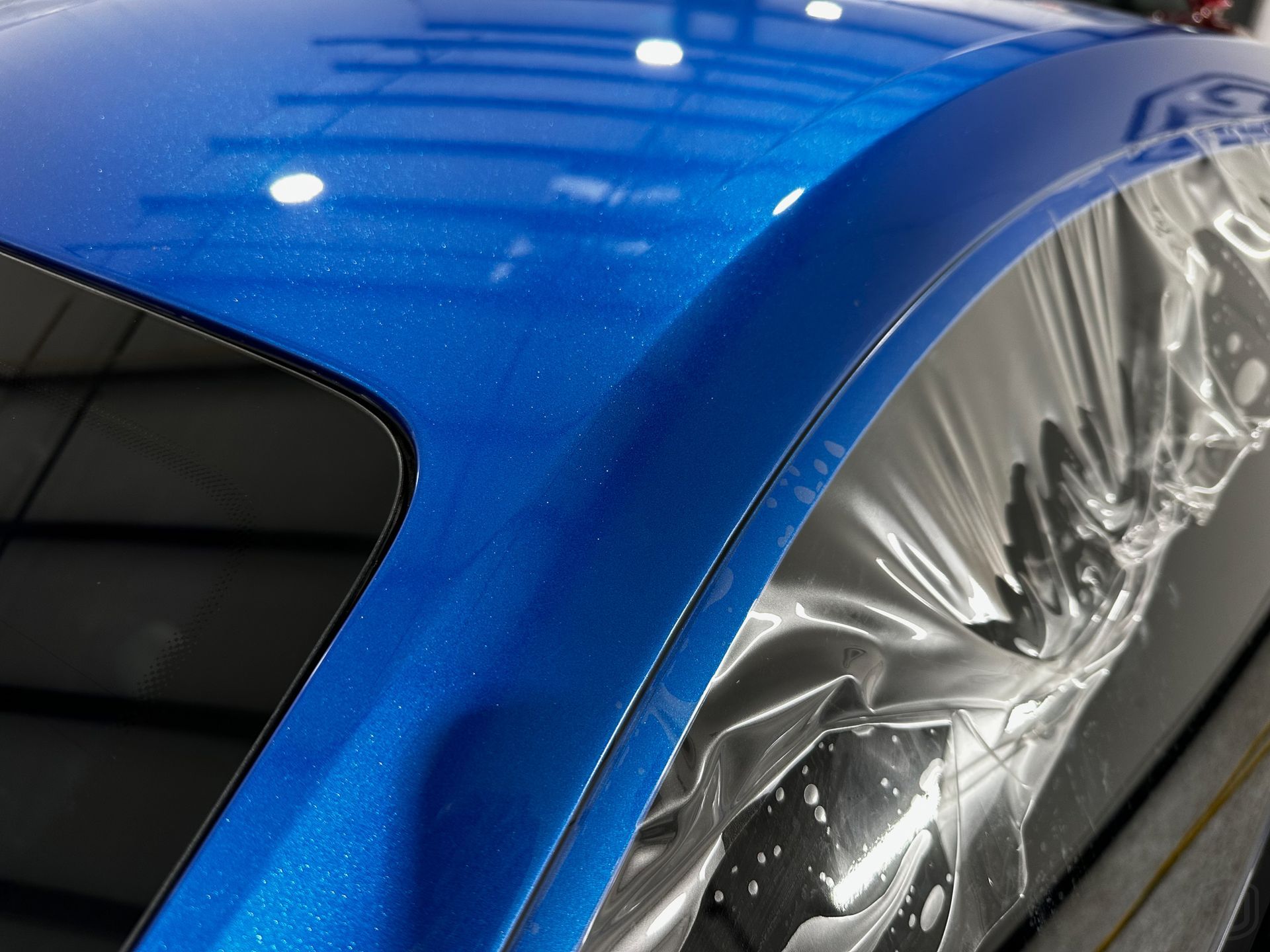 2018 Audi Sport R8 v10 Plus Signature Suntek Paint Protection Film and Modesta Ceramic Coating installation in progress roof Orlando