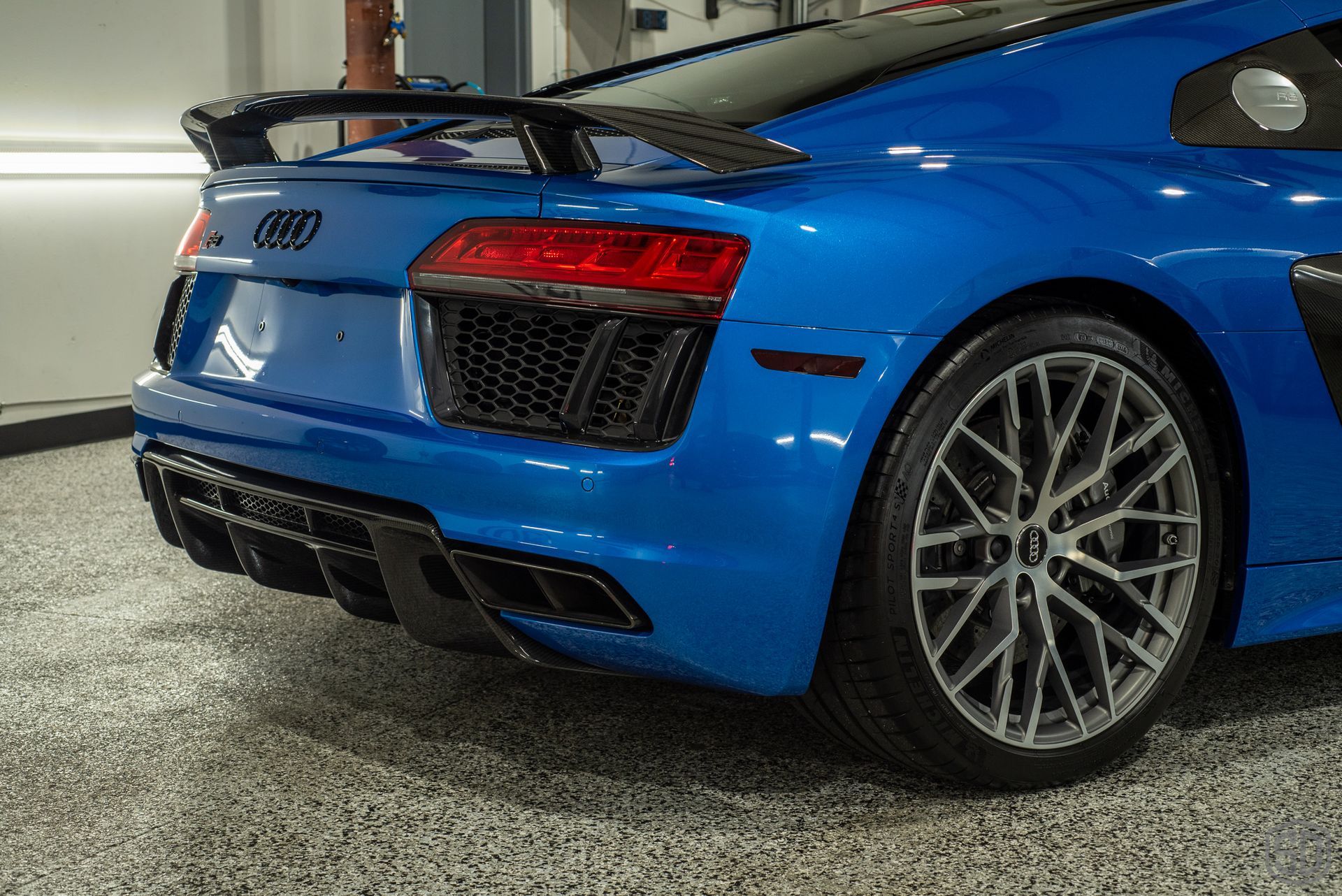 2018 Audi Sport R8 v10 Plus Signature Suntek Paint Protection Film and Modesta Ceramic Coating rear side view Orlando, FL