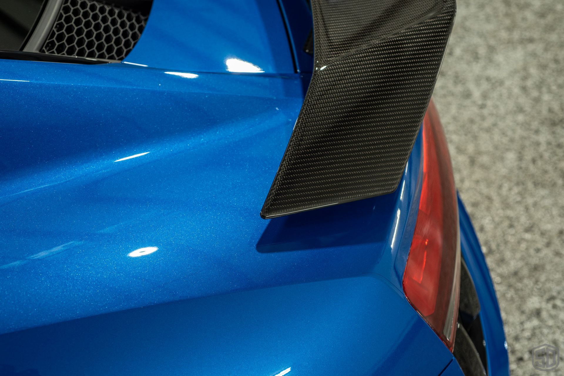 2018 Audi Sport R8 v10 Plus Signature Suntek Paint Protection Film and Modesta Ceramic Coating spoiler close up Orlando, FL