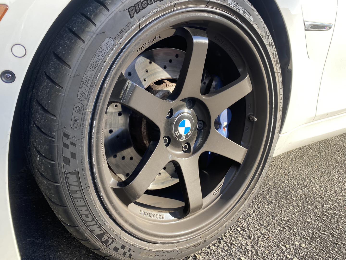 2018 BMW M3 Detailing and Paint Protection Film Round 2 wheel close up detailing Orlando, FL