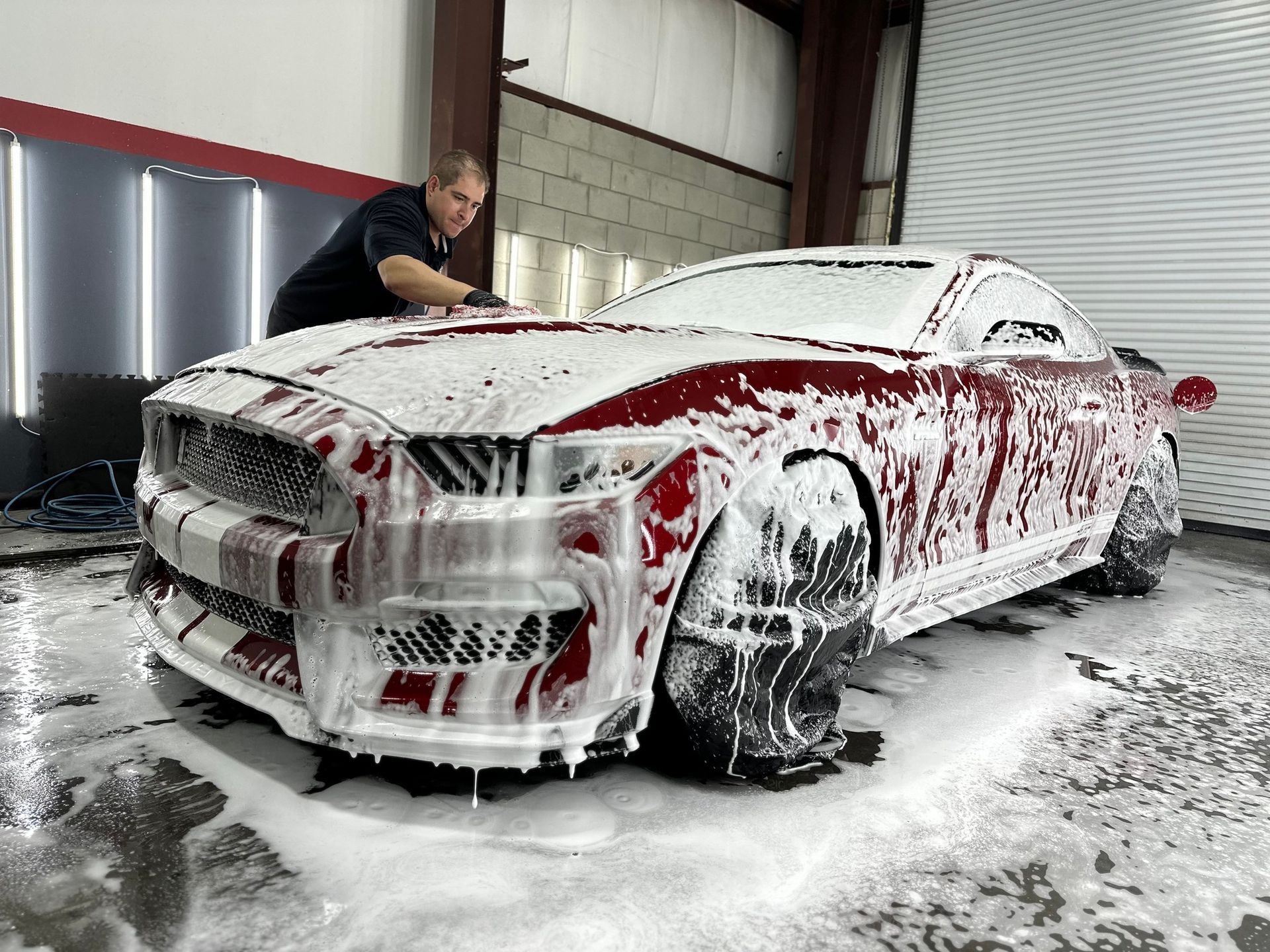 2020 Ford Mustang GT350 Interior & Exterior Detailing and Waxing foaming Florida