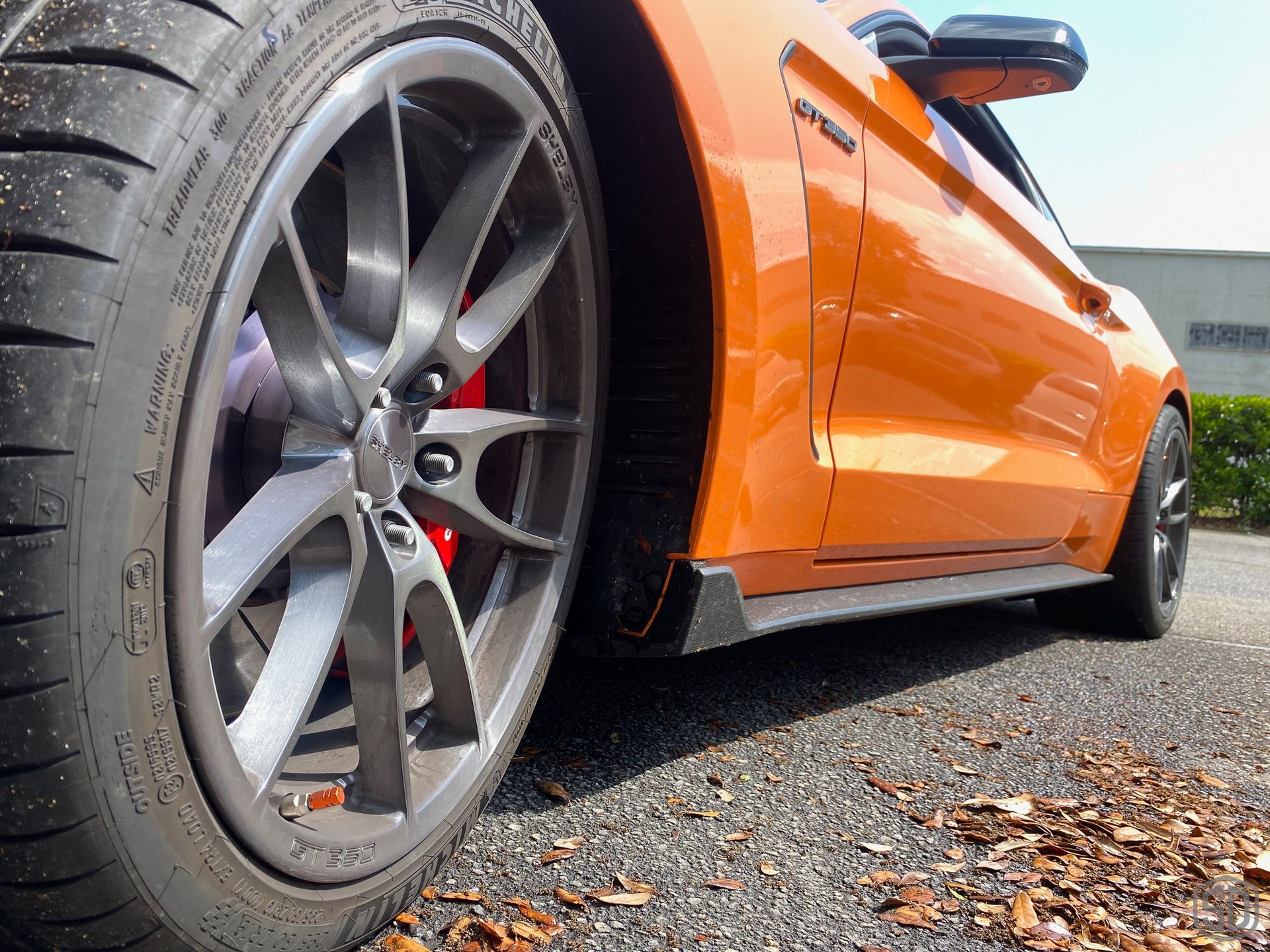 2020 Mustang Shelby GT350R Annual Modesta Coating Maintenance Detail and Fender PPF side panel close up Orlando FL
