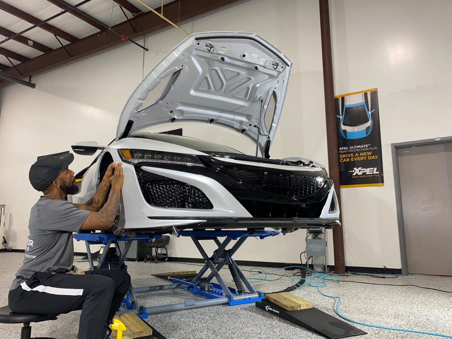 2021 Acura NSX Casino White Pearl Protected by Xpel and Modesta in Orlando