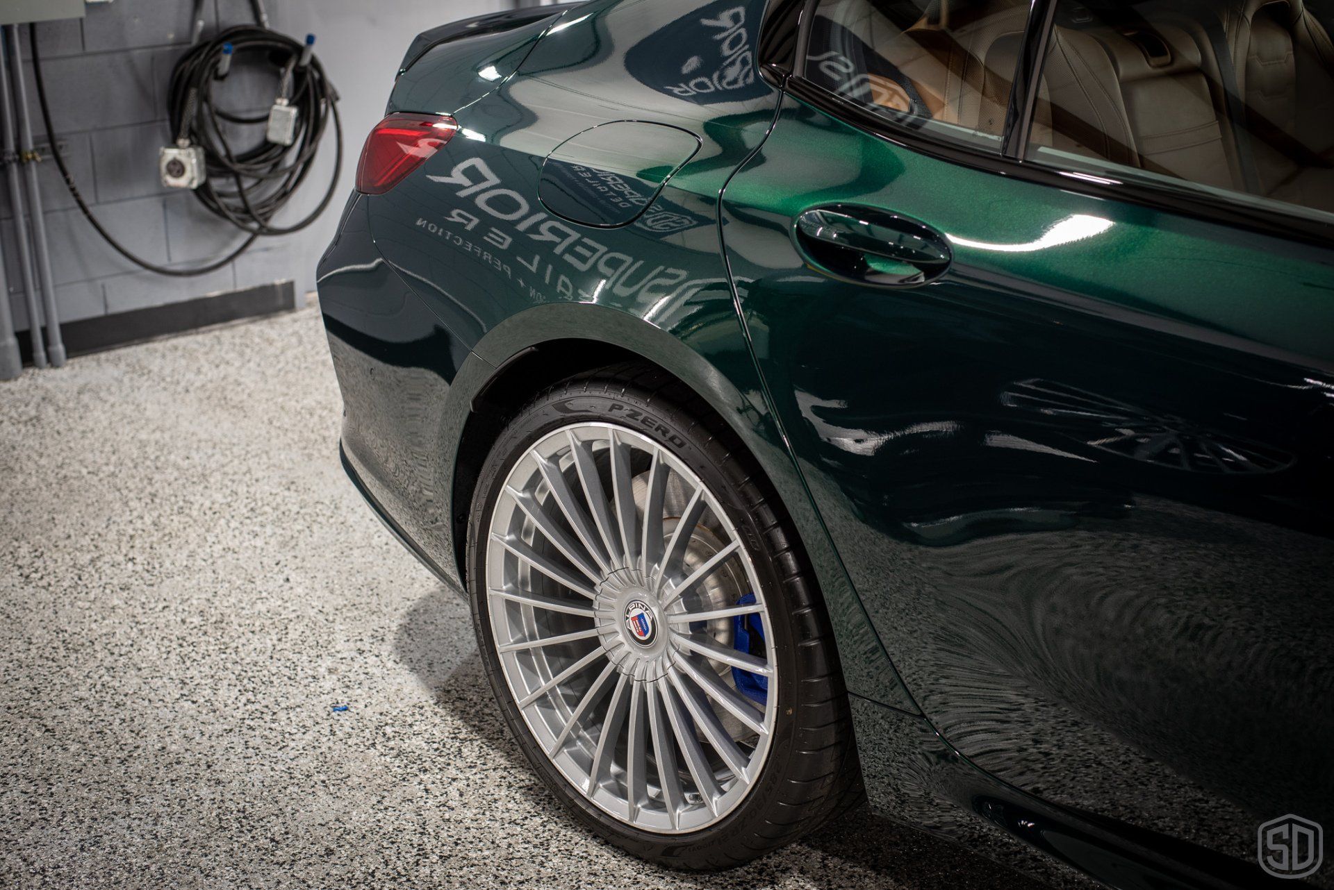 2022 BMW Alpina B8 Protection and Detailing wheel close up Orlando, Florida