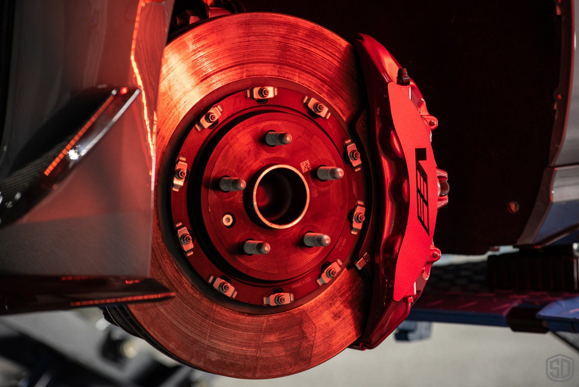 2022 Cadillac CT4 Blackwing Detailing, Paint Correction, Paint Protection Film, Modesta BC-06 Wheel and Caliper Protection, Modesta BC-05 Advanced Glass Coating Wheel Caliper close up Orlando, FL