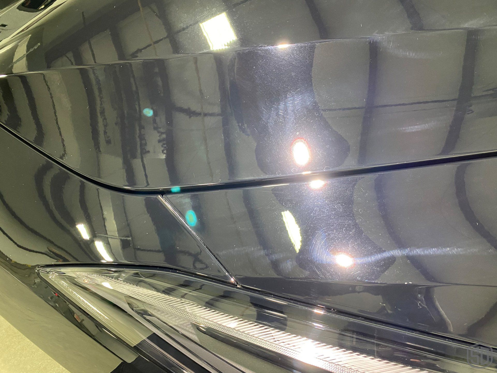 2022 Corvette C8 Detailing, Paint Correction, Modesta Primer, Modesta BC-08 Ceramic Coating watermark close up Orlando