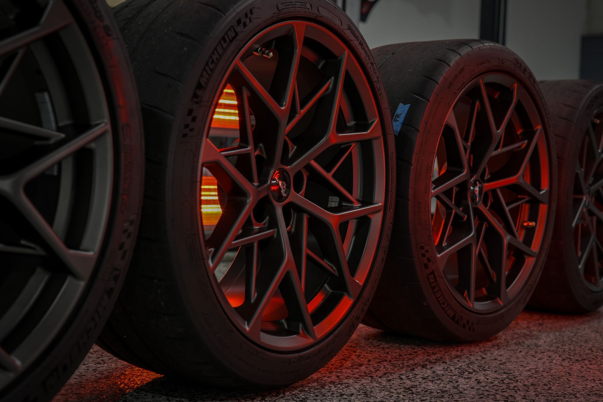 2022 Ford Mustang Mach 1 Paint Correction, Paint Protection Film (PPF), various Modesta Coatings wheel off Florida USA