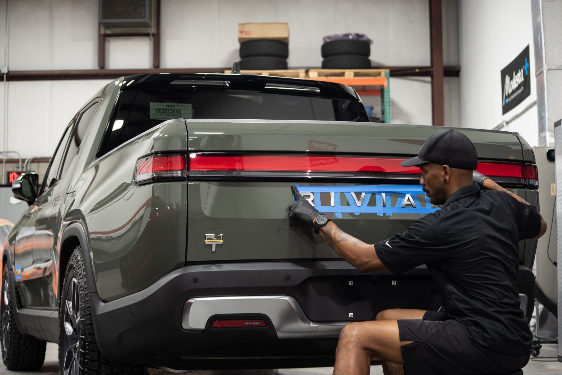2022 Rivian R1T Preparation Wash, Emblem Removal, Level 2 Paint Correction, Paint Protection Film, Modesta BC-08 Ceramic Coating Florida