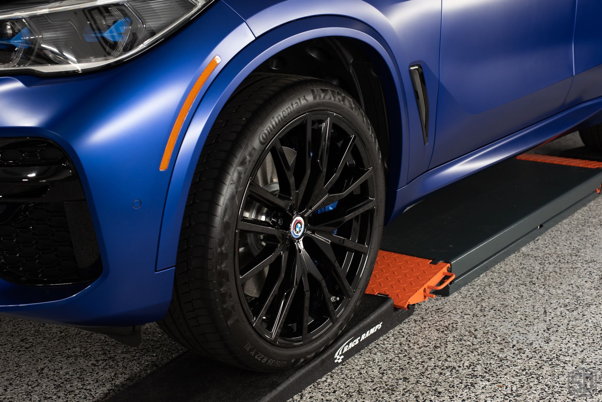 2023 BMW X5 M50i Paint Protection Film and Modesta Matte Coating BC-M and Brake Calipers and Wheels with BC-06 wheel close up Orlando, FL USA