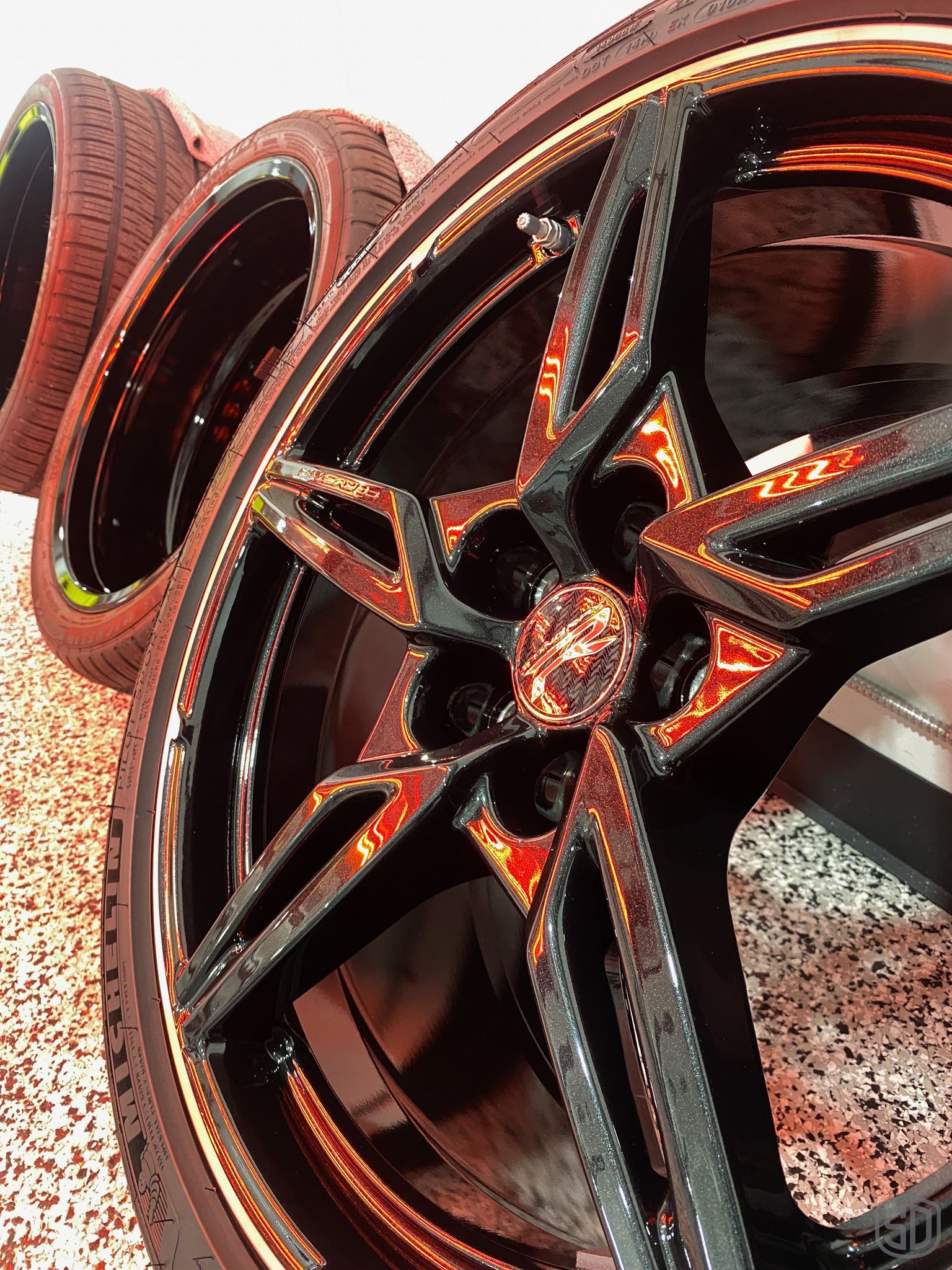 2023 Corvette Stingray Paint Correction and Modesta Coatings wheels off coating installation Orlando, Florida