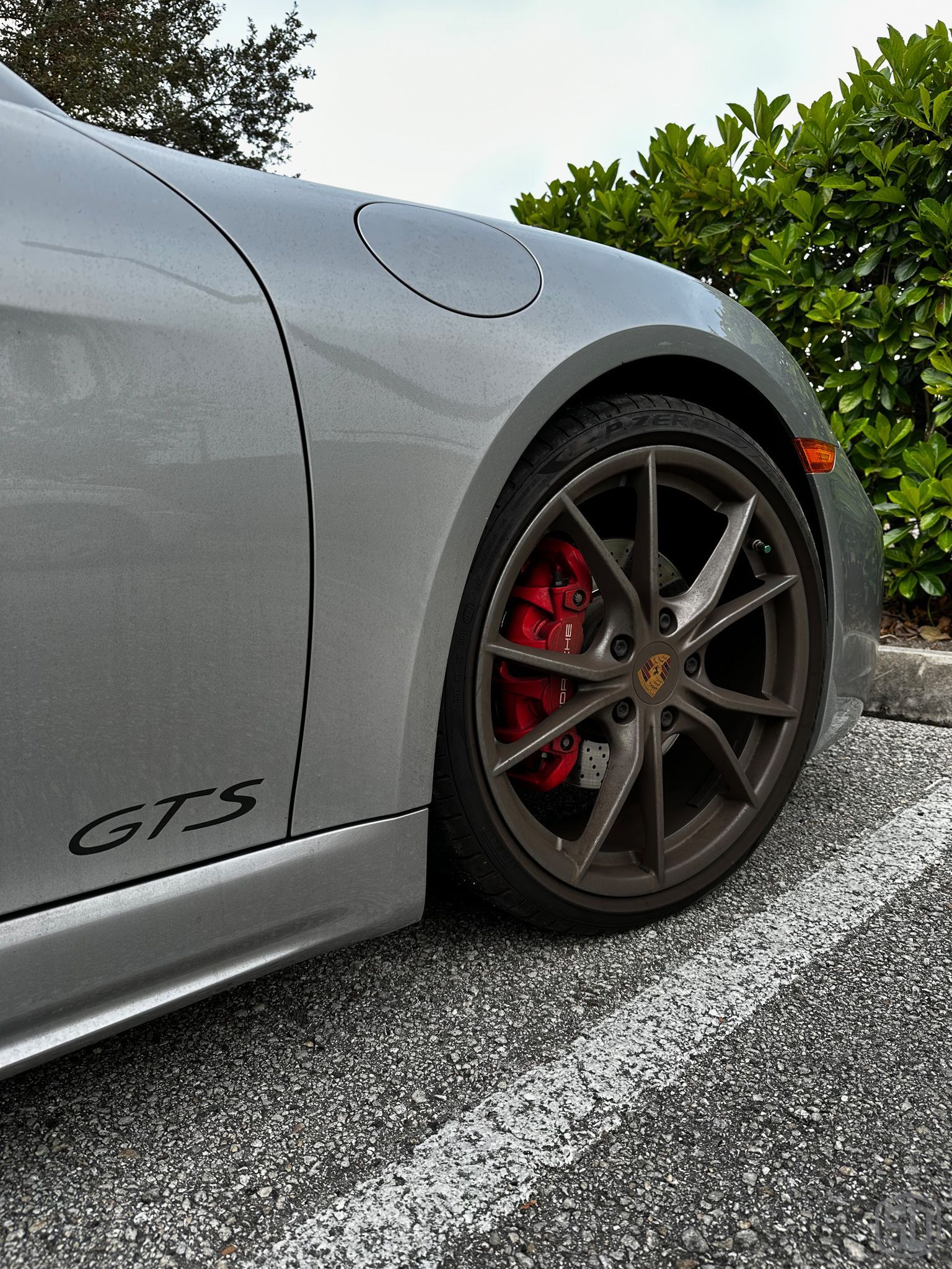 2023 Porsche Targa 4 GTS and 2019 718 Boxster GTS Modesta Coatings and Premium Detail Service front wheel close up Orlando, FL