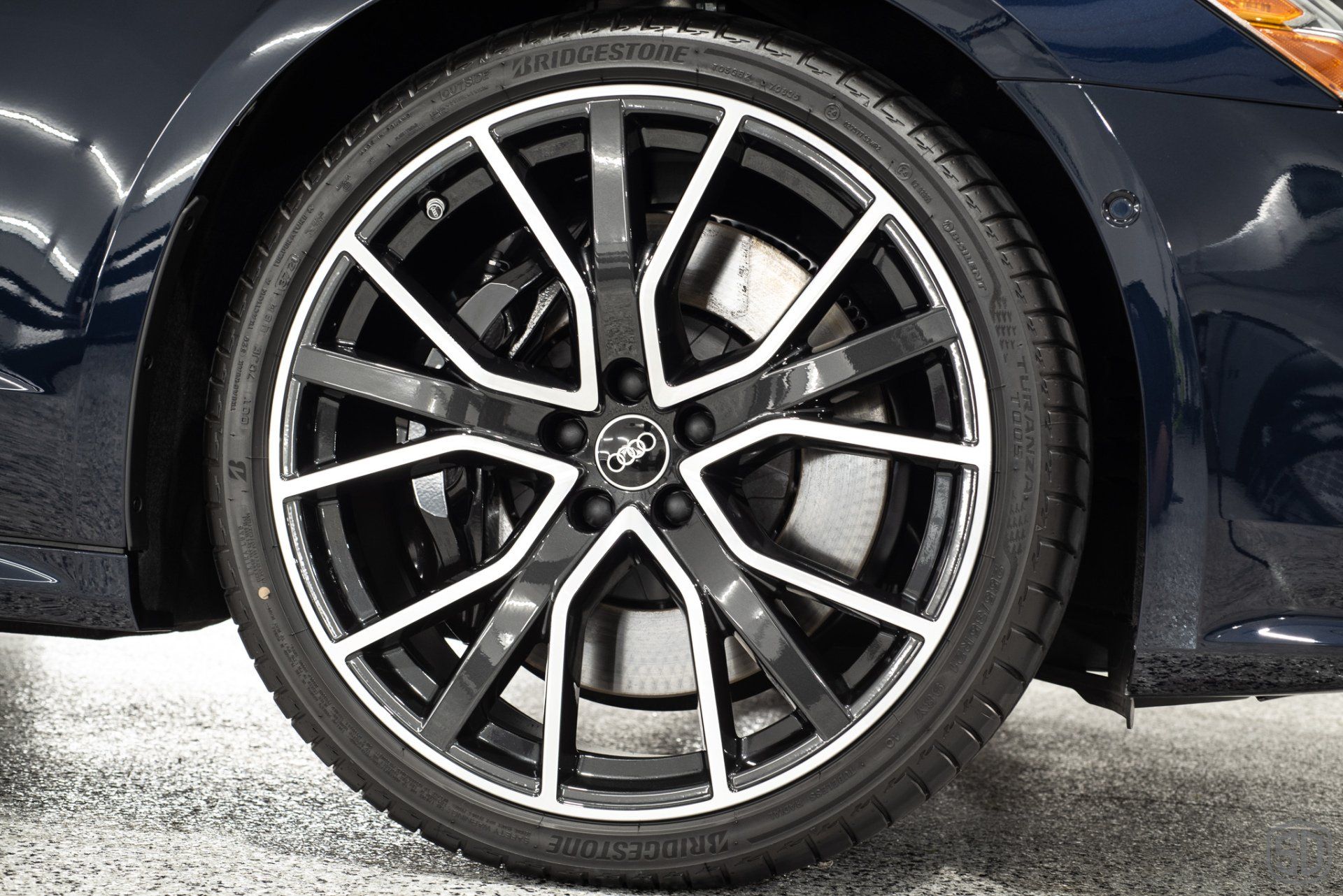 Audi S7 Preparation Detail, Paint Correction, Modesta Primer, Front Paint Protection Film, Modesta Leather Protection System, Modesta BC-06 Wheel Coating, Modesta Glass Coating wheel close up Orlando