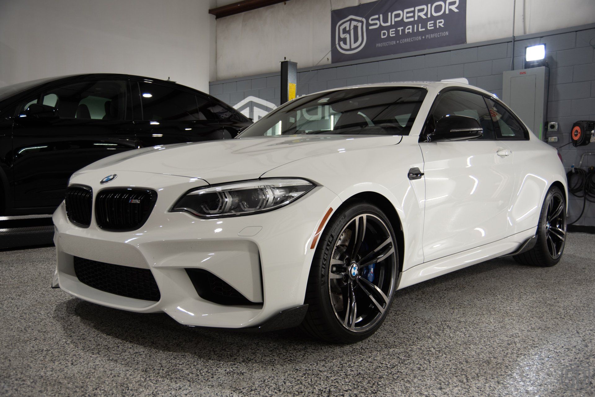 BMW M2 interior detail with swissvax leather cleaning, exterior detail, Modesta BC-08 ceramic coating orlando Florida USA