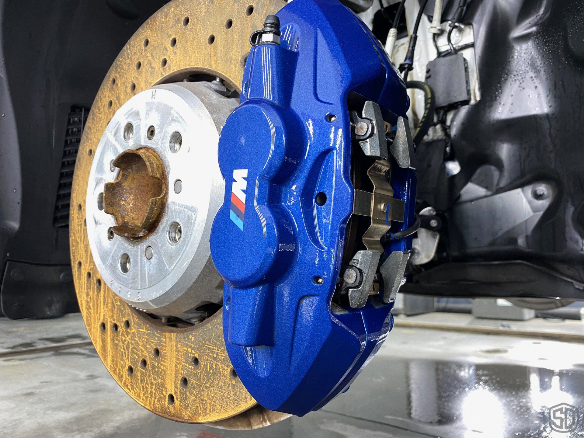 BMW M2 interior detail with swissvax leather cleaning, exterior detail, Modesta BC-08 ceramic coating wheel caliper detail orlando Florida