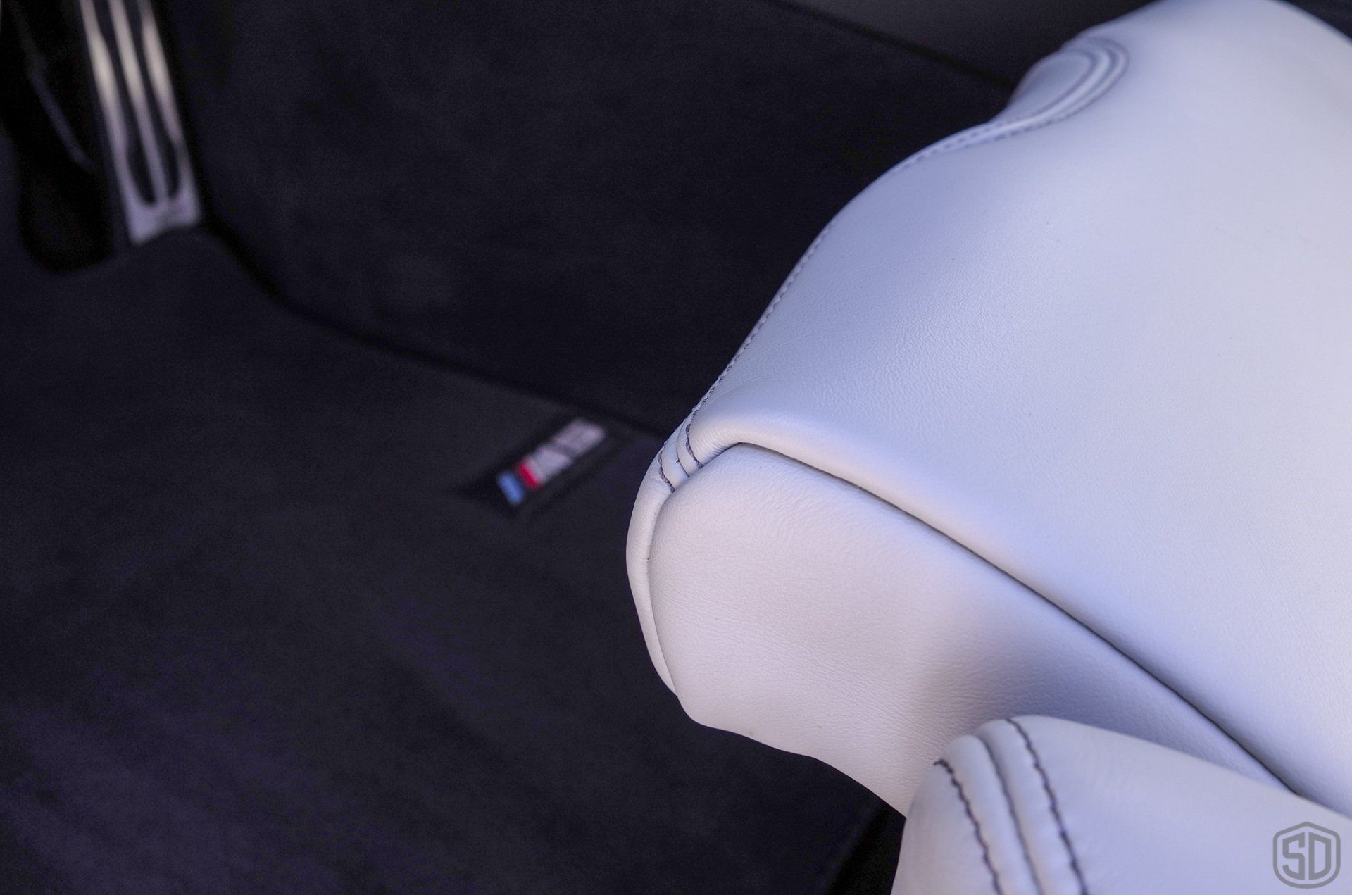 BMW M5 interior leather seat detail orlando FL