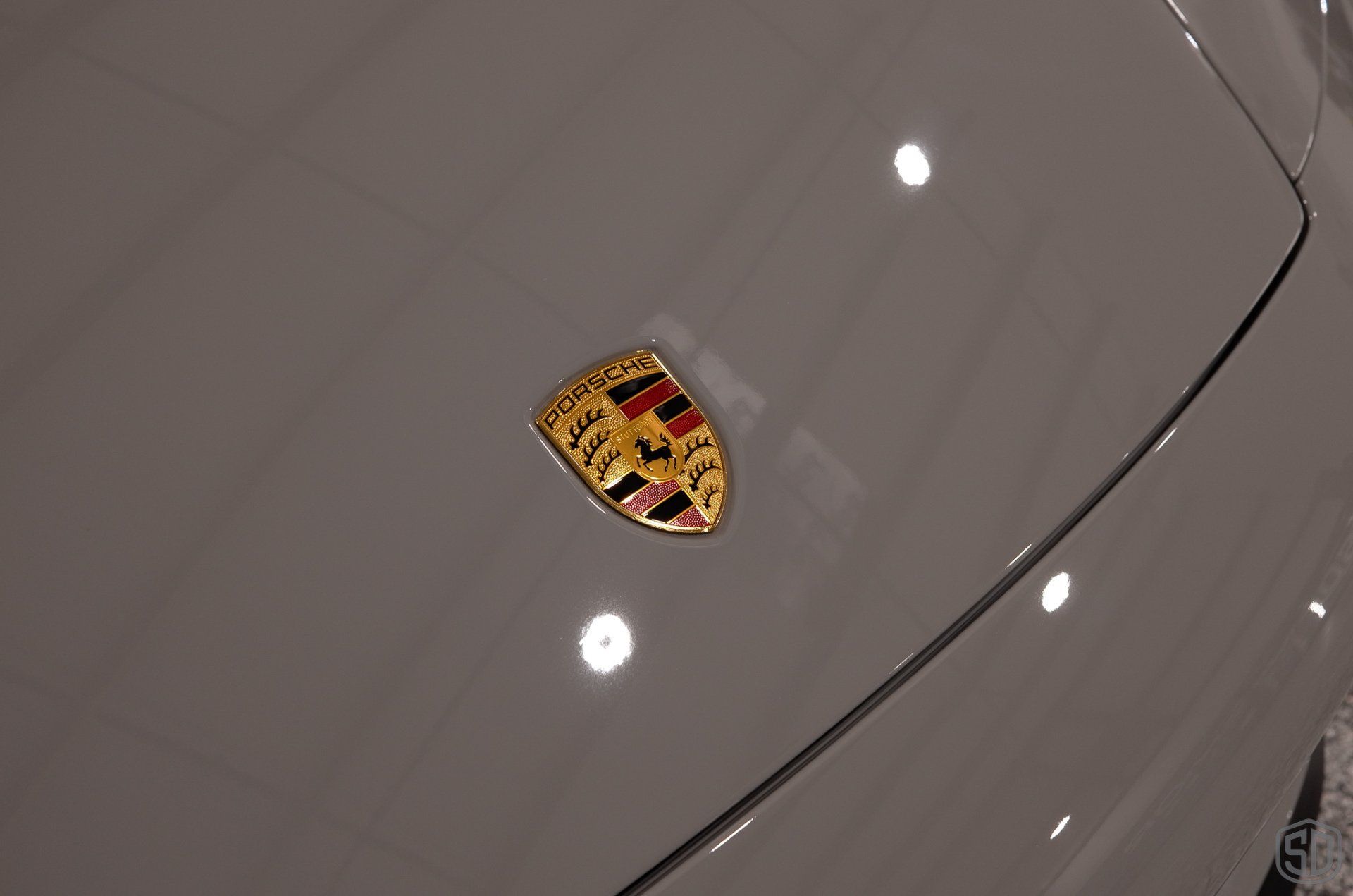 Chalk 911 Carrera 4 GTS Paint Protection Film logo close up Orlando, FL