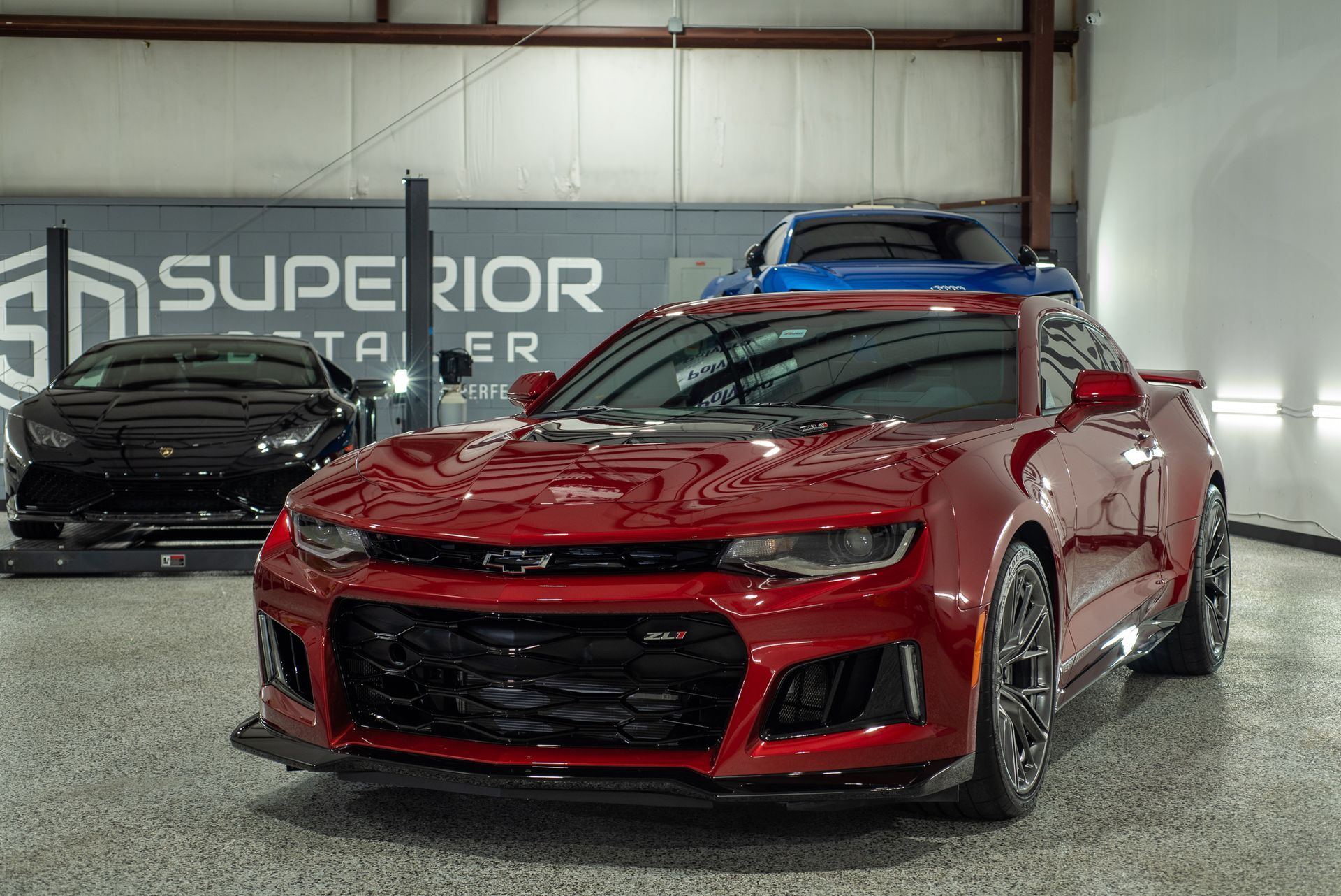 Chevrolet Camaro ZL1 Modesta Ceramic Coating  on paint, wheels, and brake calipers and Xpel Paint Protection Film to Front Bumper and Rear Splash Orlando