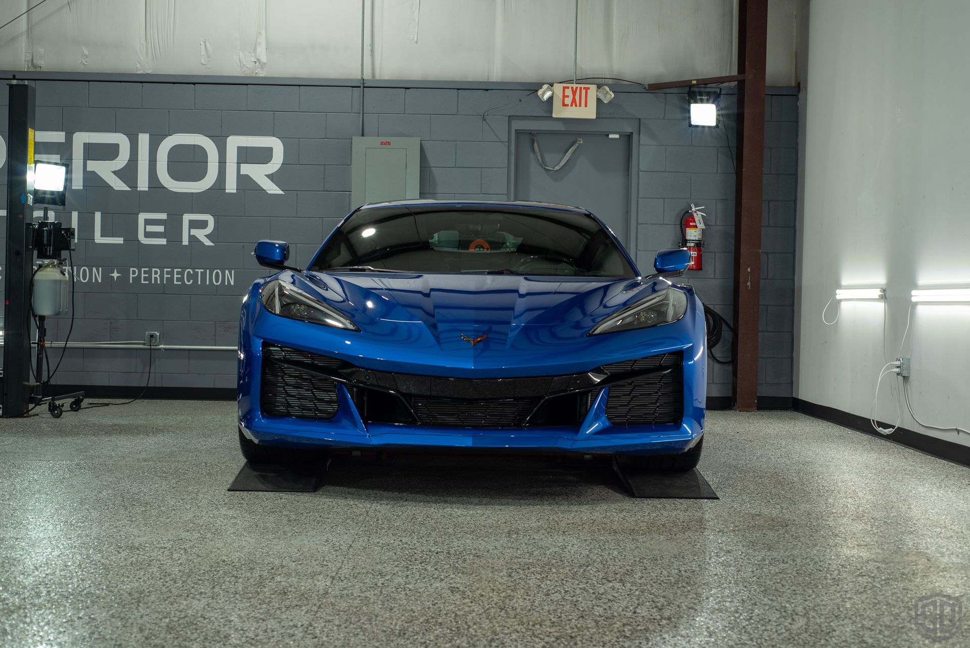 Chevrolet Corvette C8 Z06 Track Pack PPF Protection and Modesta Coatings front end view Orlando, FL