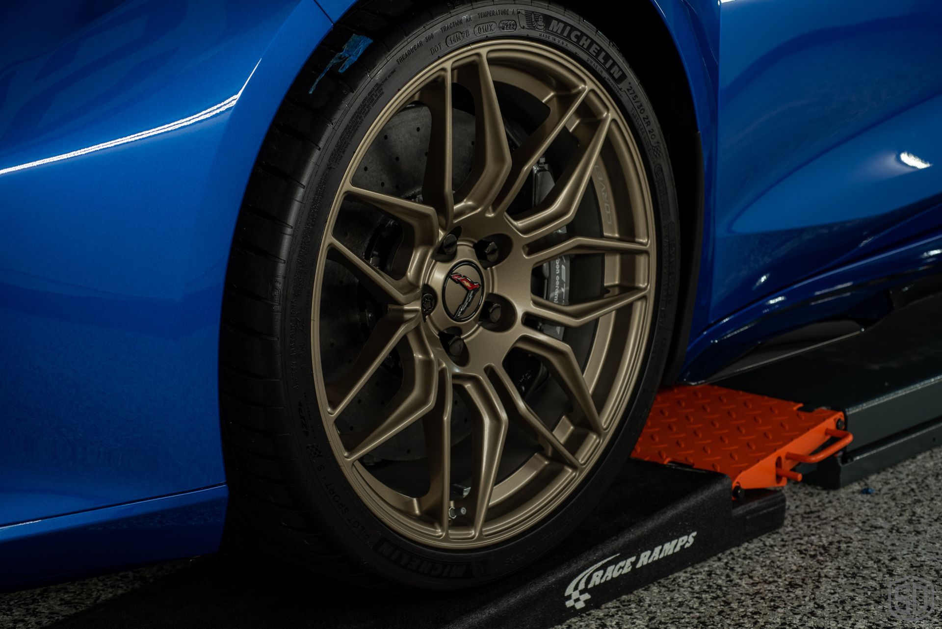 Chevrolet Corvette C8 Z06 Track Pack PPF Protection and Modesta North America Coatings wheel close up Orlando, FL