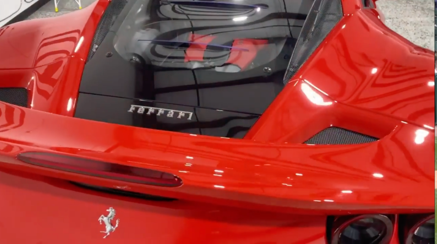 Ferrari F8 Suntek paint protection film, Modesta BC-04 rear view Orlando Florida
