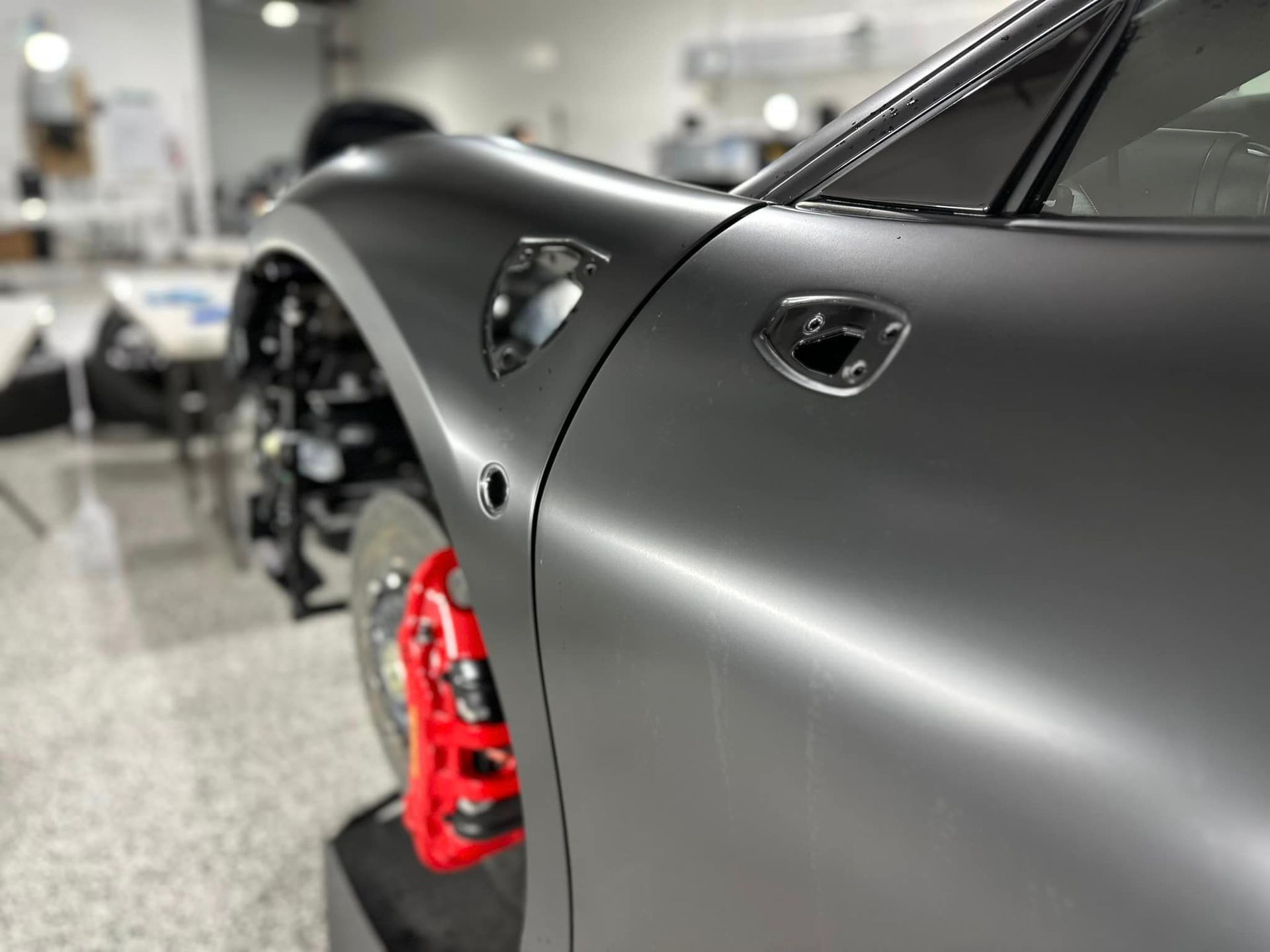 Ferrari F8 Tributo Detailing, Matte Finish close up Florida USA