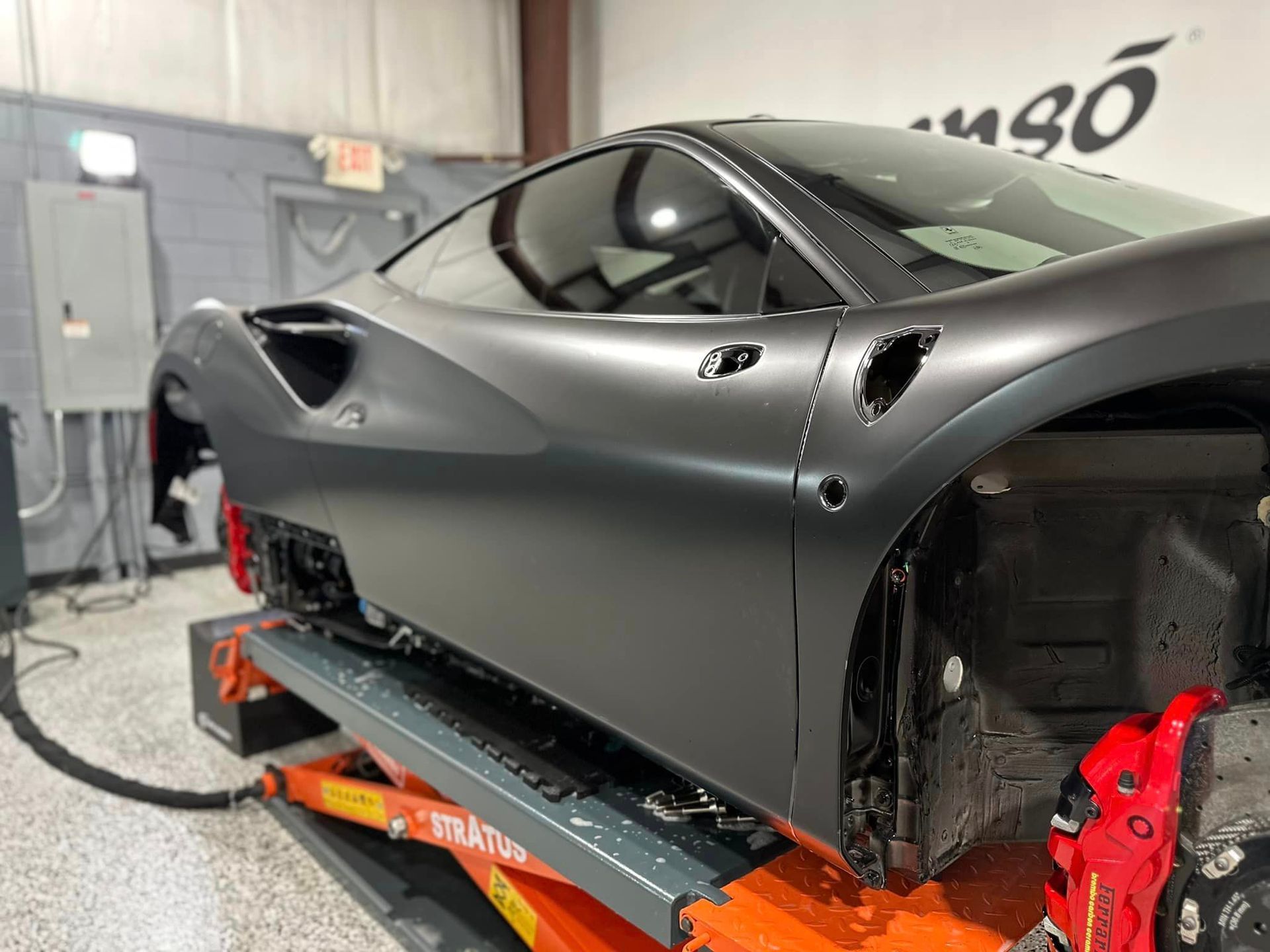 Ferrari F8 Tributo Detailing, Matte Finish after Orlando, FL