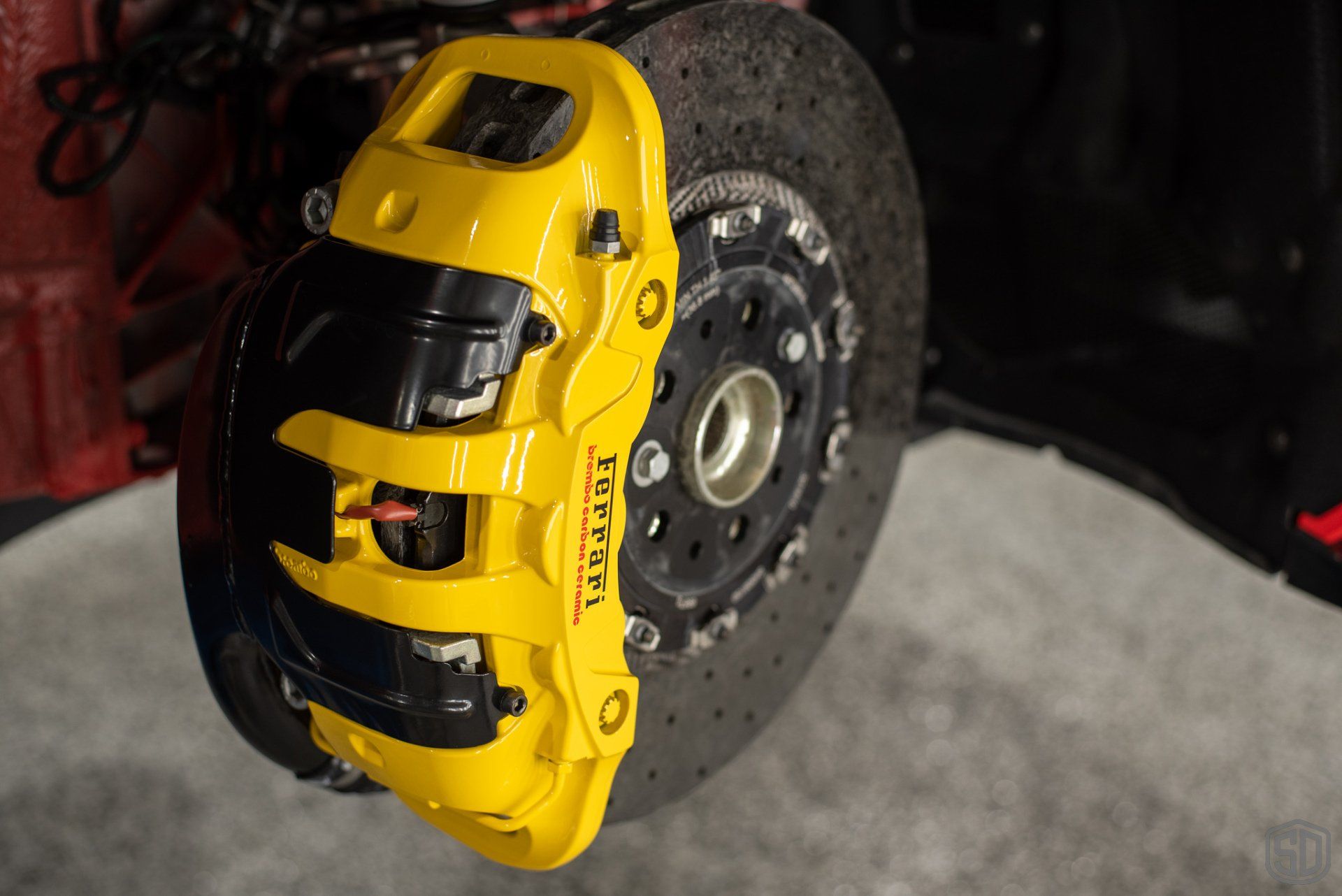 Ferrari F8 Tributo brakes and carbon fiber wheels now protected with Modesta BC-06 Orlando Florida