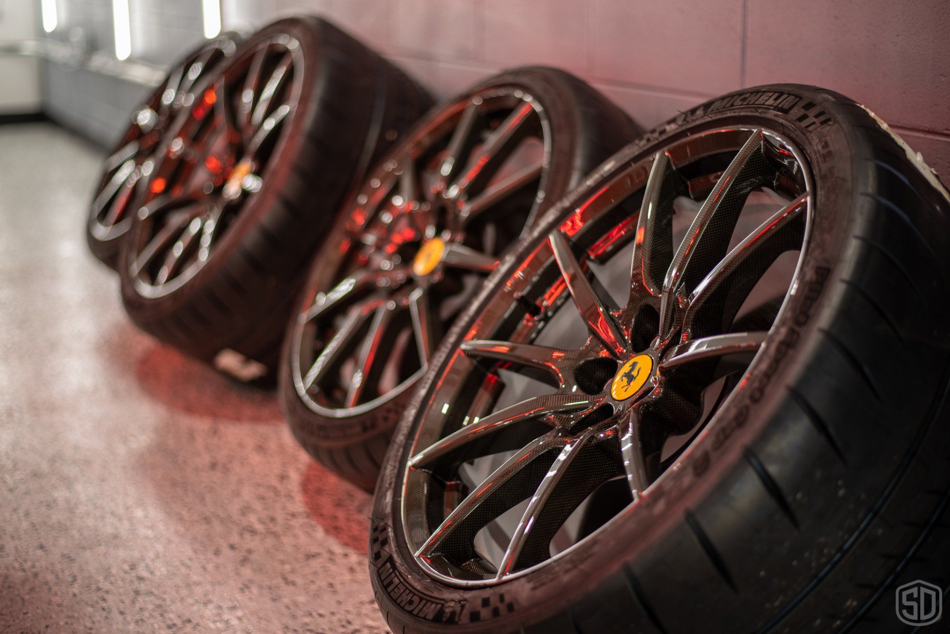 Ferrari F8 Tributo brakes and carbon fiber wheels now protected with Modesta BC-06 Orlando