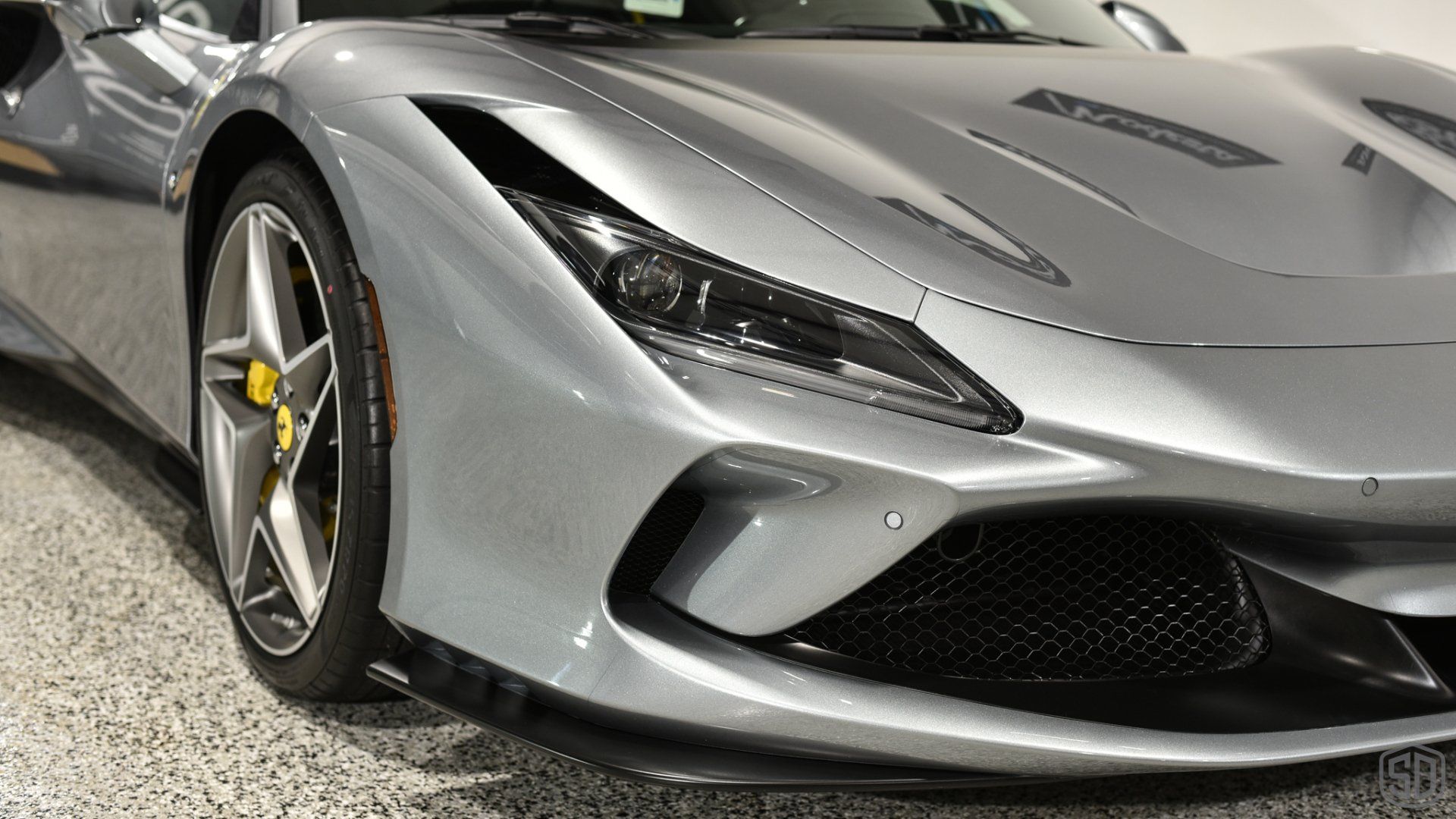 Ferrari F8 Tributo paint protection film and modesta coatings front head light Florida